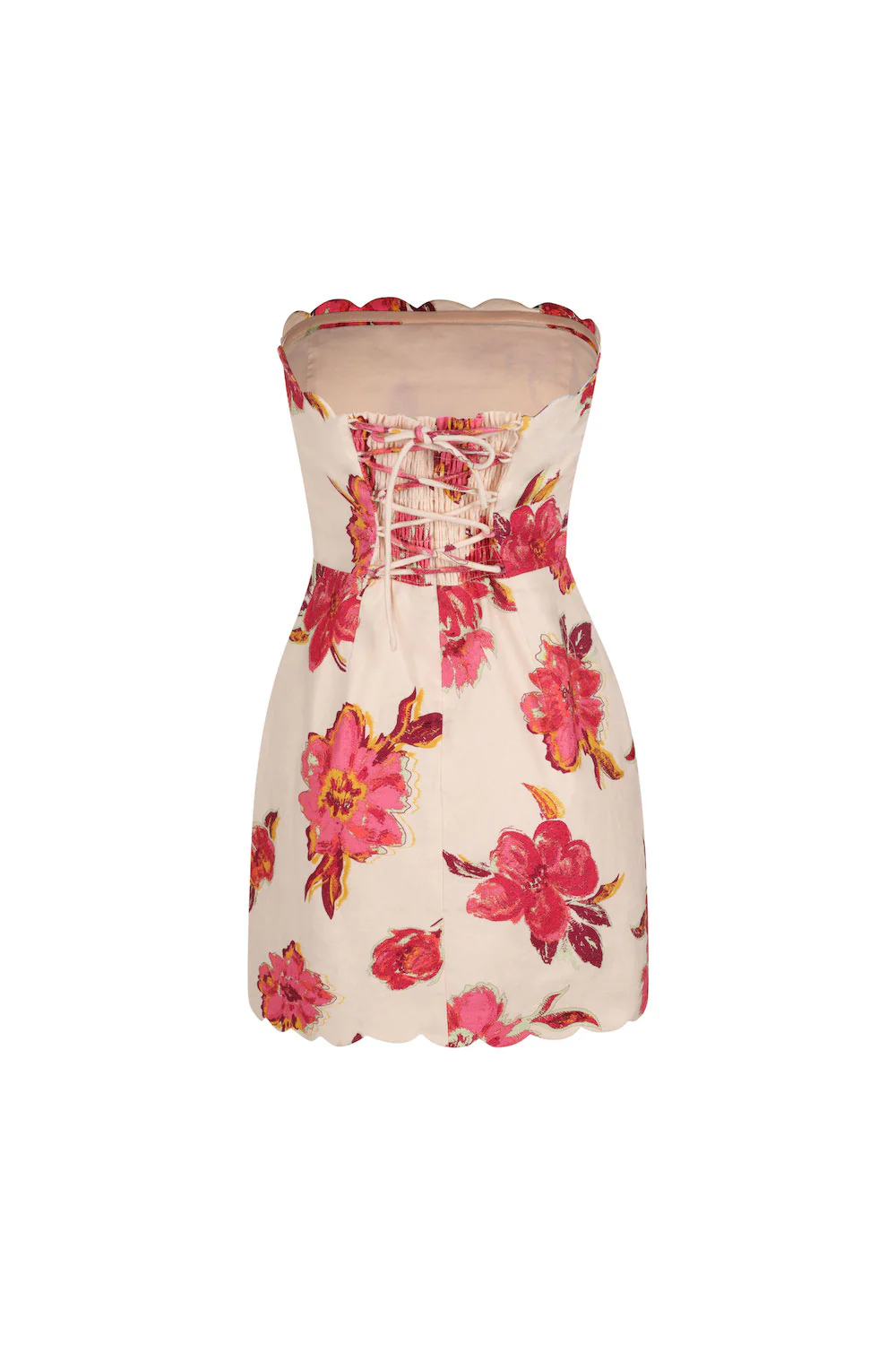 Abbey Mini Dress - Pink Hibiscus - Image 3