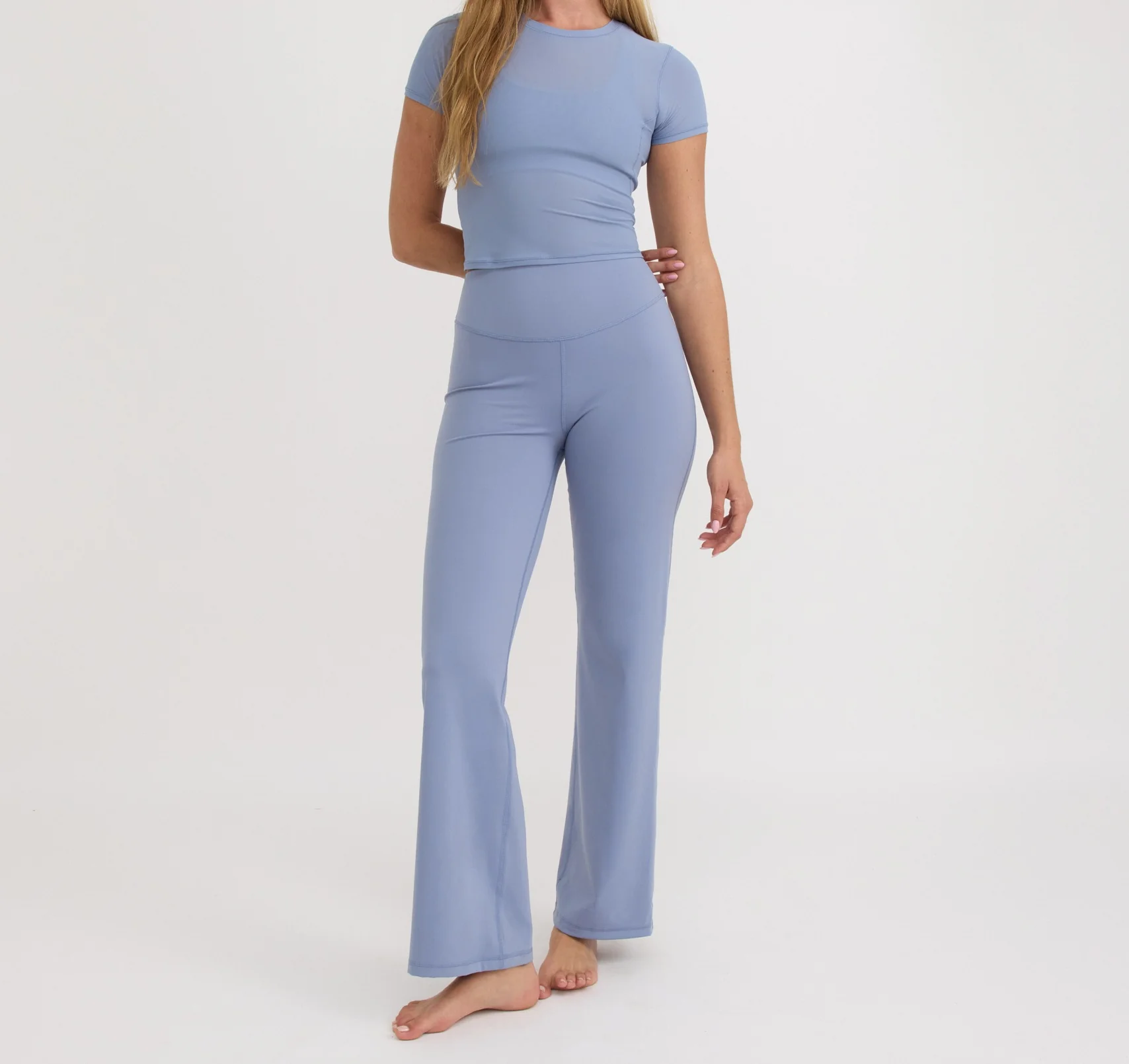 Active Mesh Tee - Misty Blue - Image 3