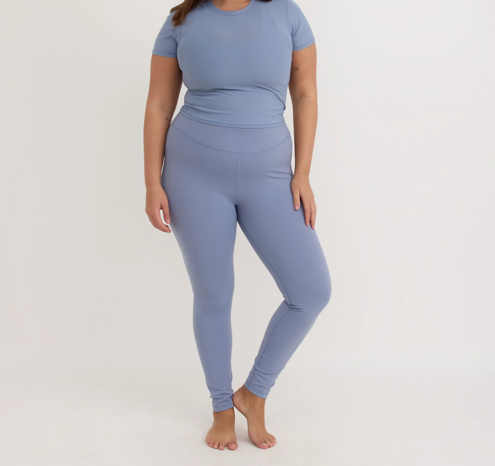 Active Mesh Tee - Misty Blue - Image 5