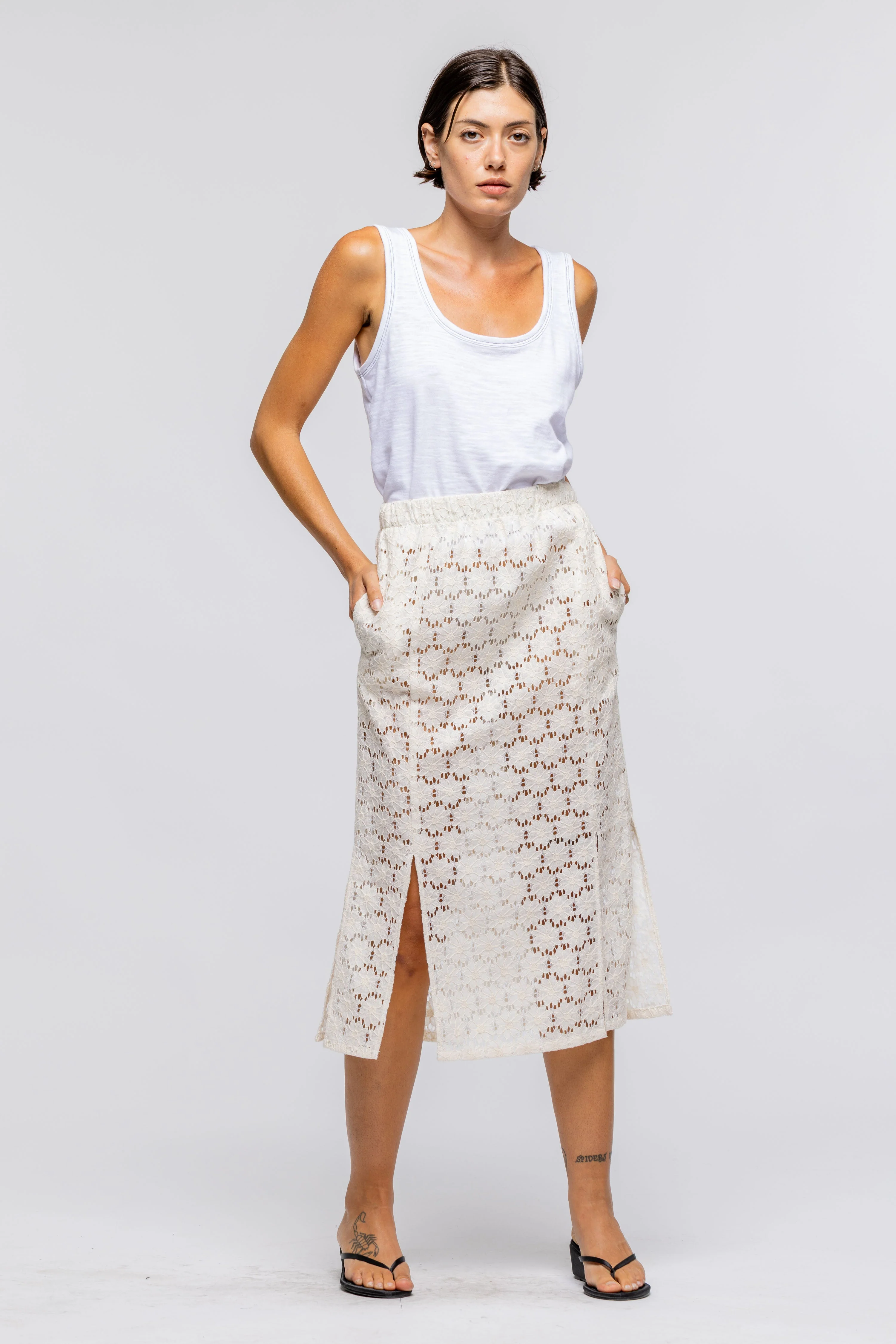 Adelaine Skirt - Ivory - Image 8