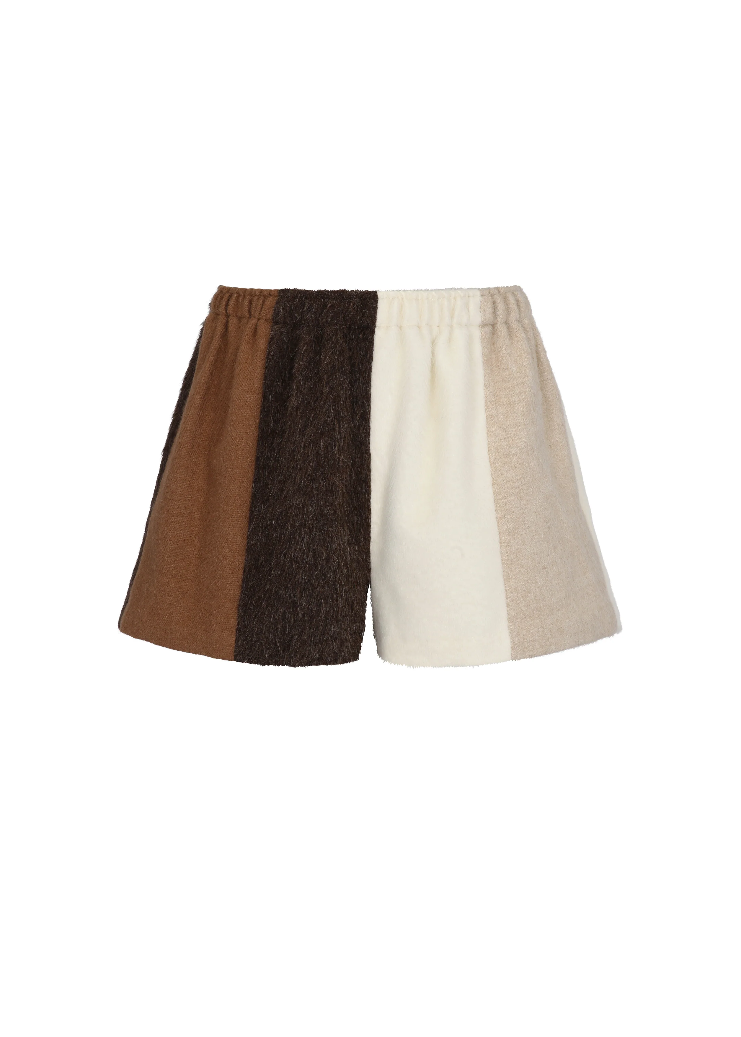 Alana Boxer Shorts - Brown Patchwork - Image 2