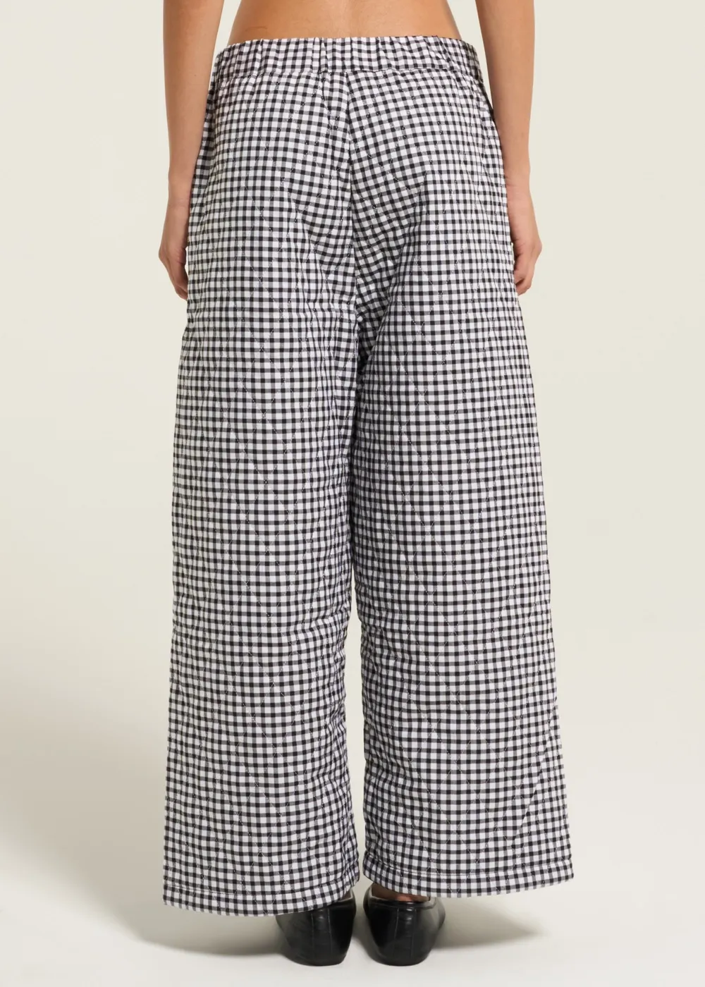 Aretha Quilted Pants - Black/White - Image 3