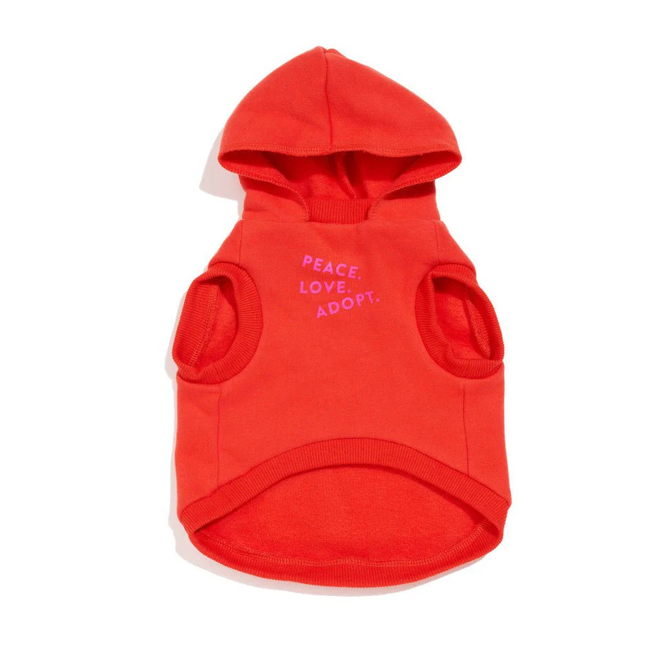 Big Full Heart Animal Hoodie - Coral/Pink - Image 2