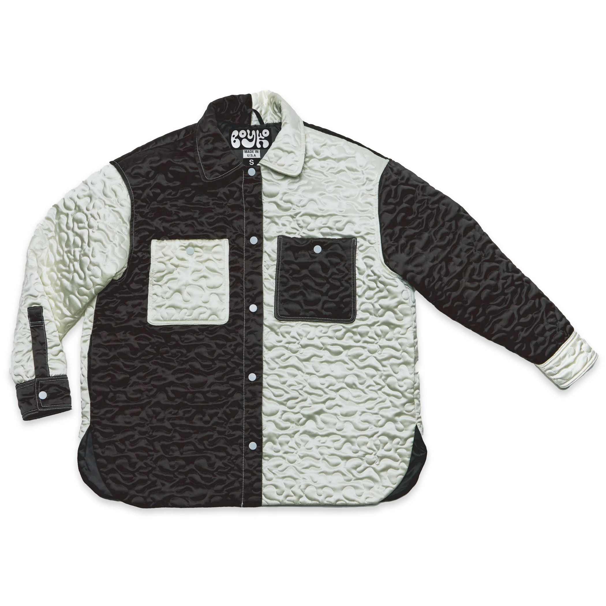 Billie Jacket Quilted - Black/Ivory - Image 3