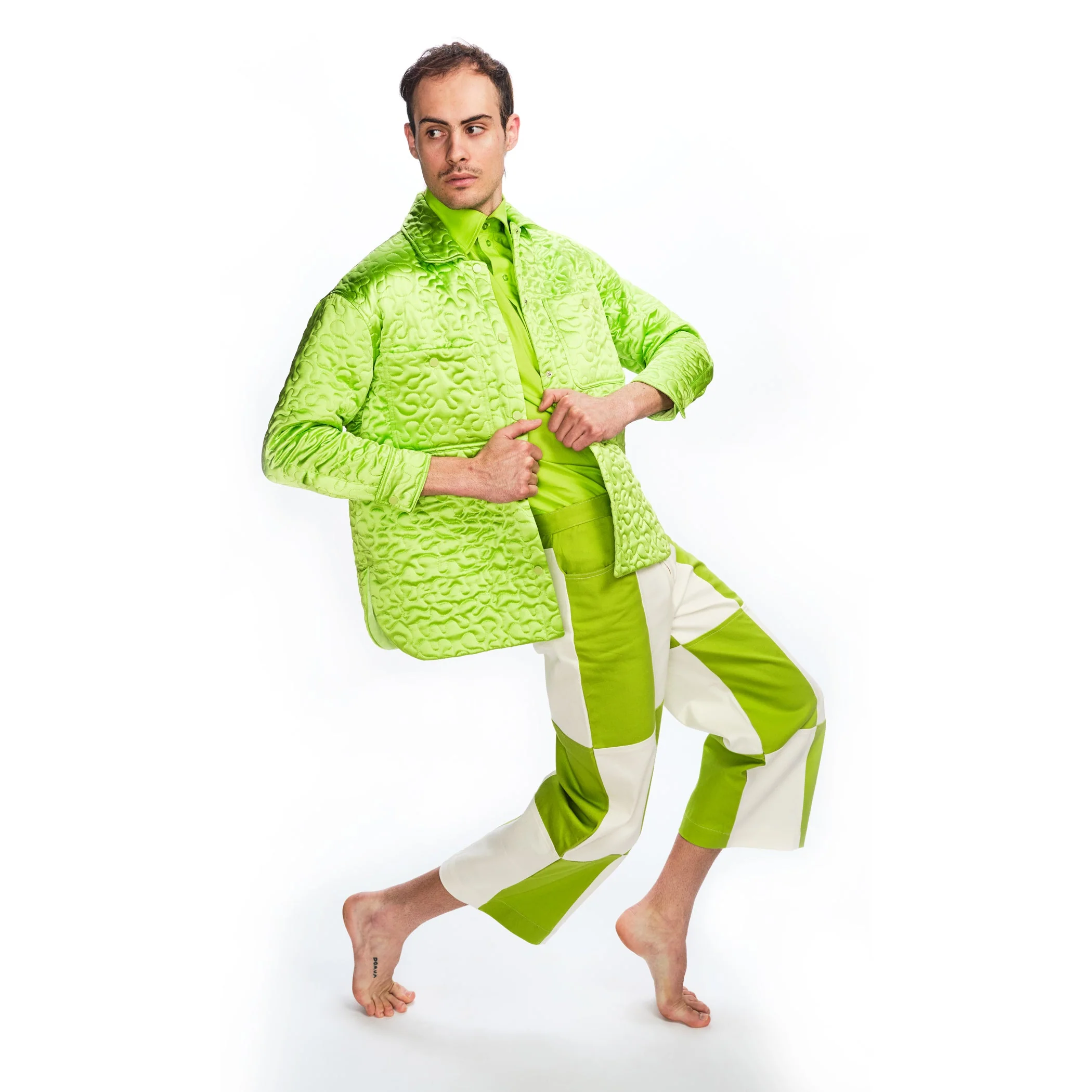 Billie Jacket Quilted - Lime - Image 3
