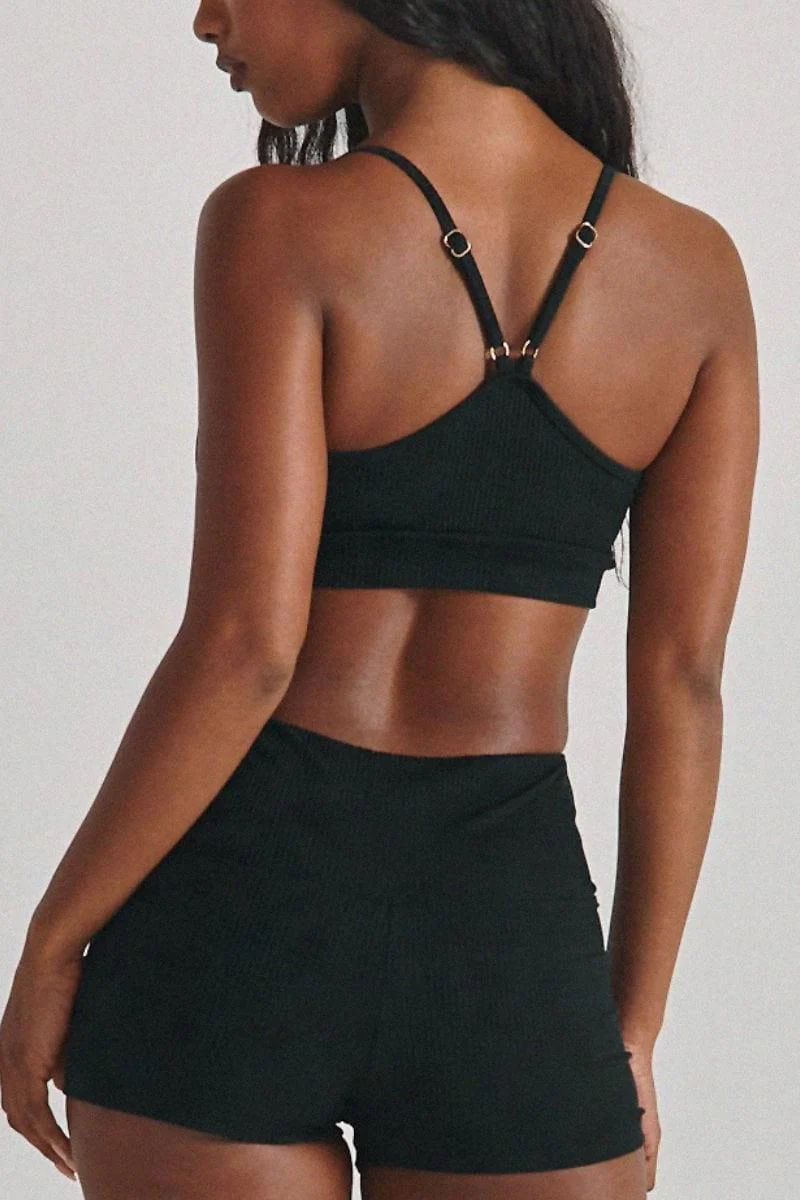 Black Rib Micro Bike Short - Image 10