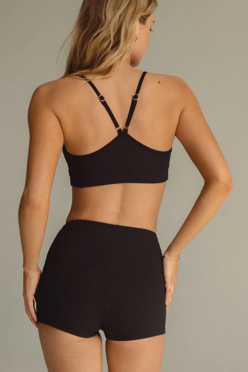 Black Rib Micro Bike Short - Image 8