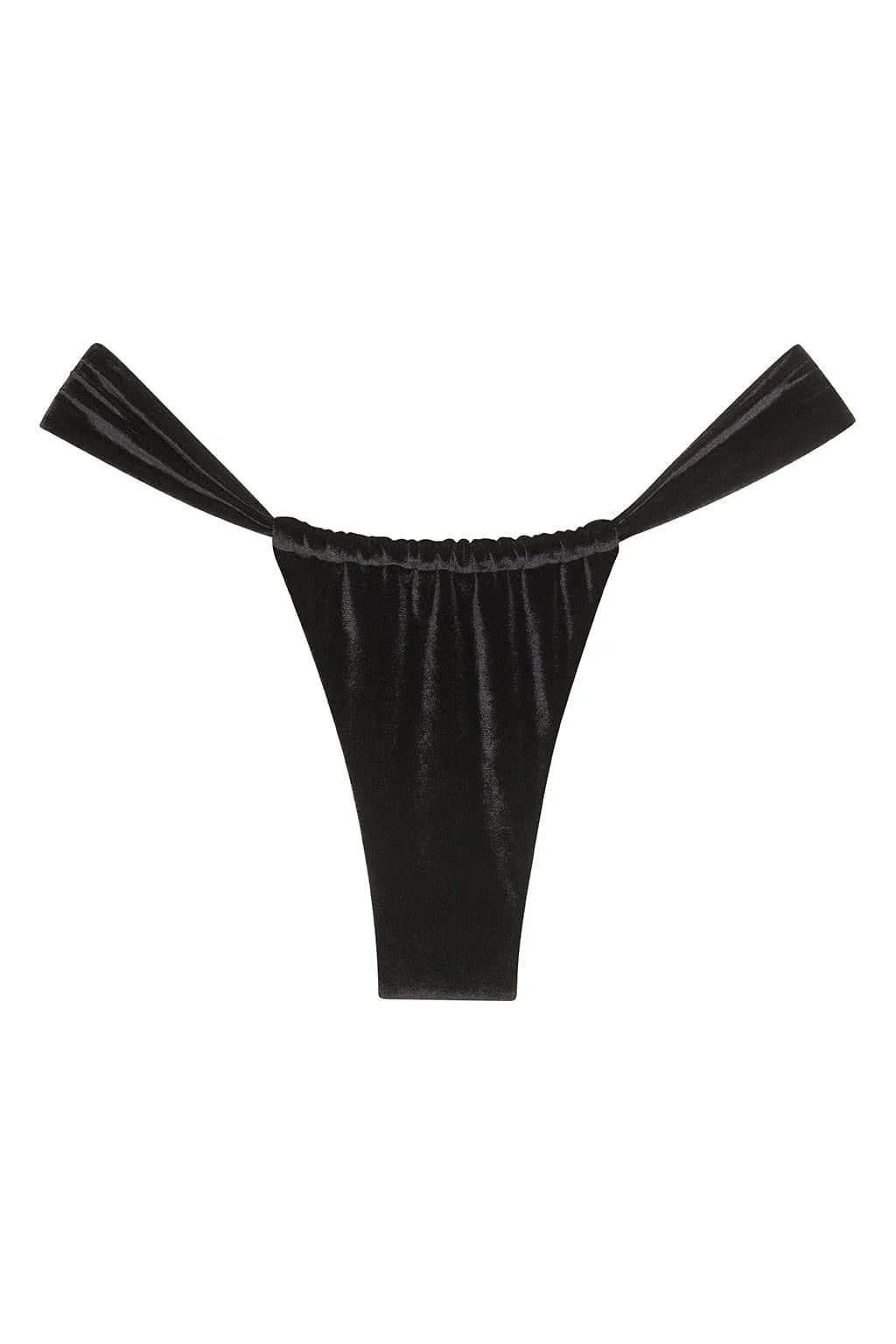 Black Velvet Sandra Bikini Bottom - Image 2