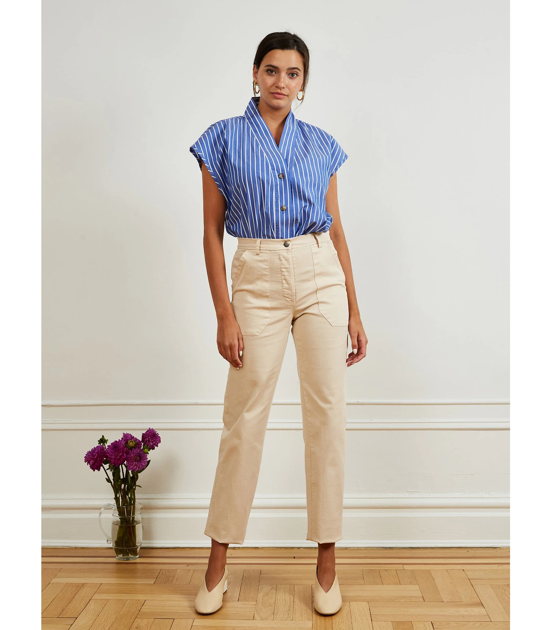 Blue Stripe Sienna Top - Image 3