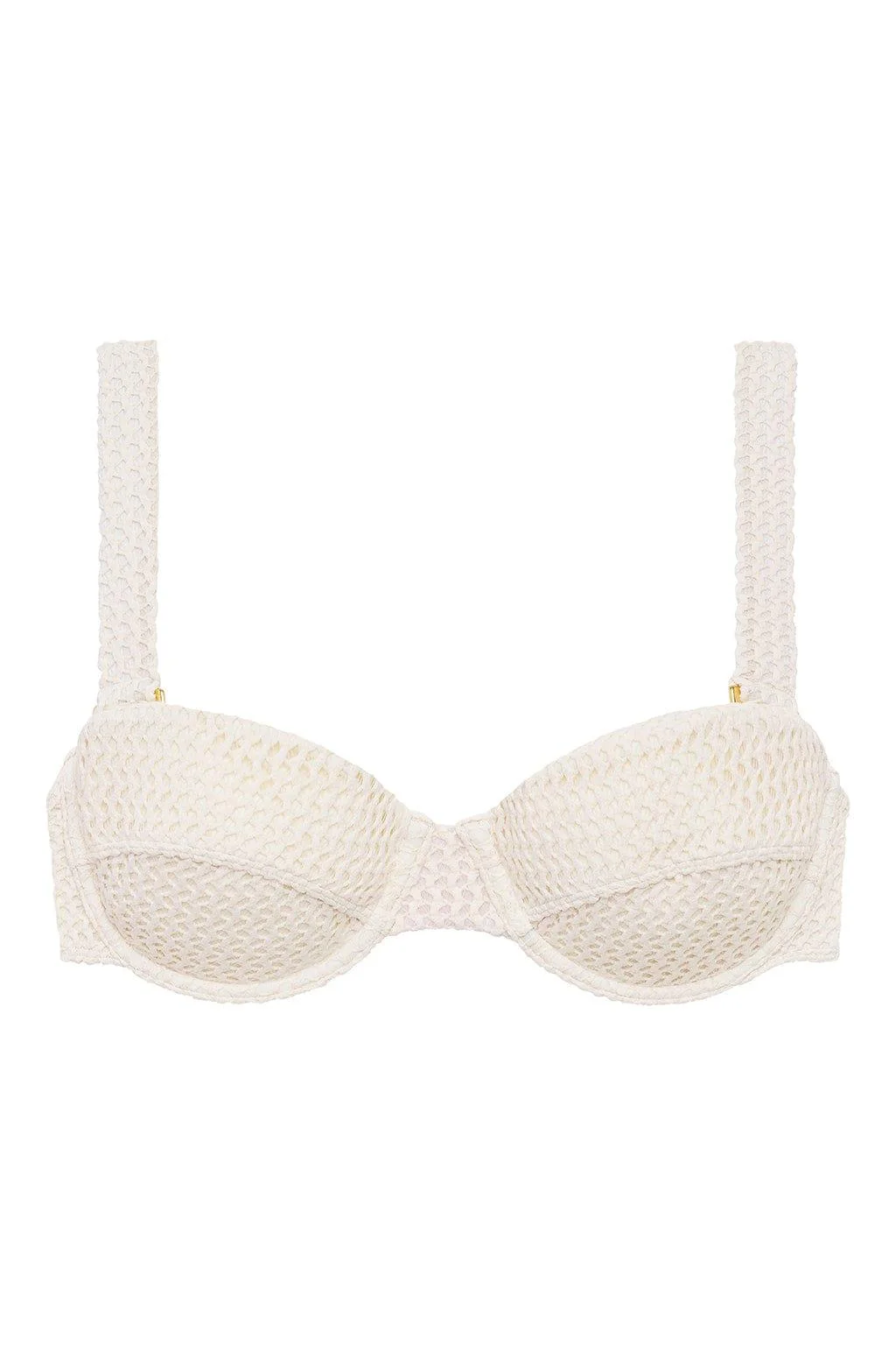 Bone Crochet Bustier Bikini Top - Image 2