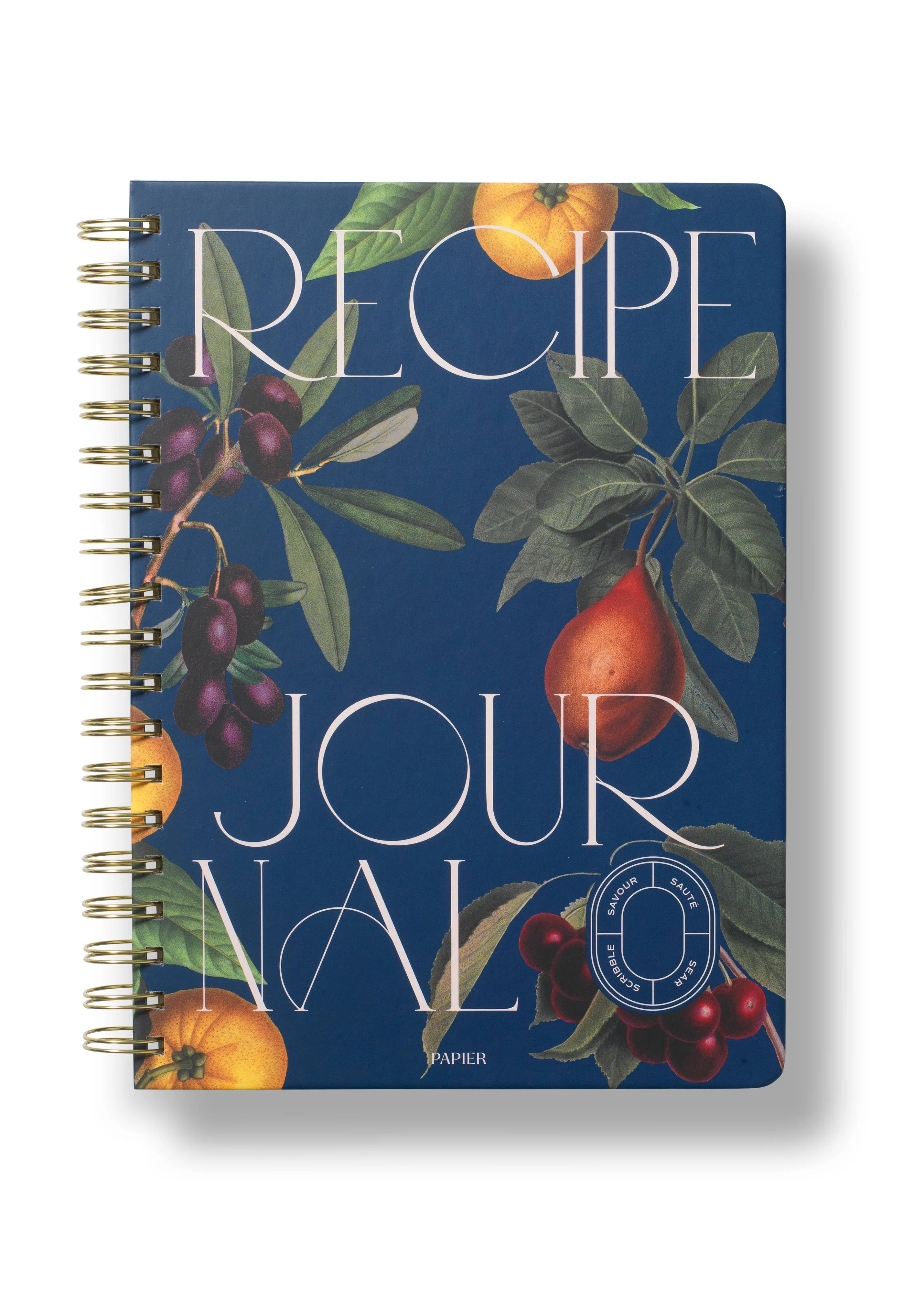 Botanical Spiral Recipe Journal