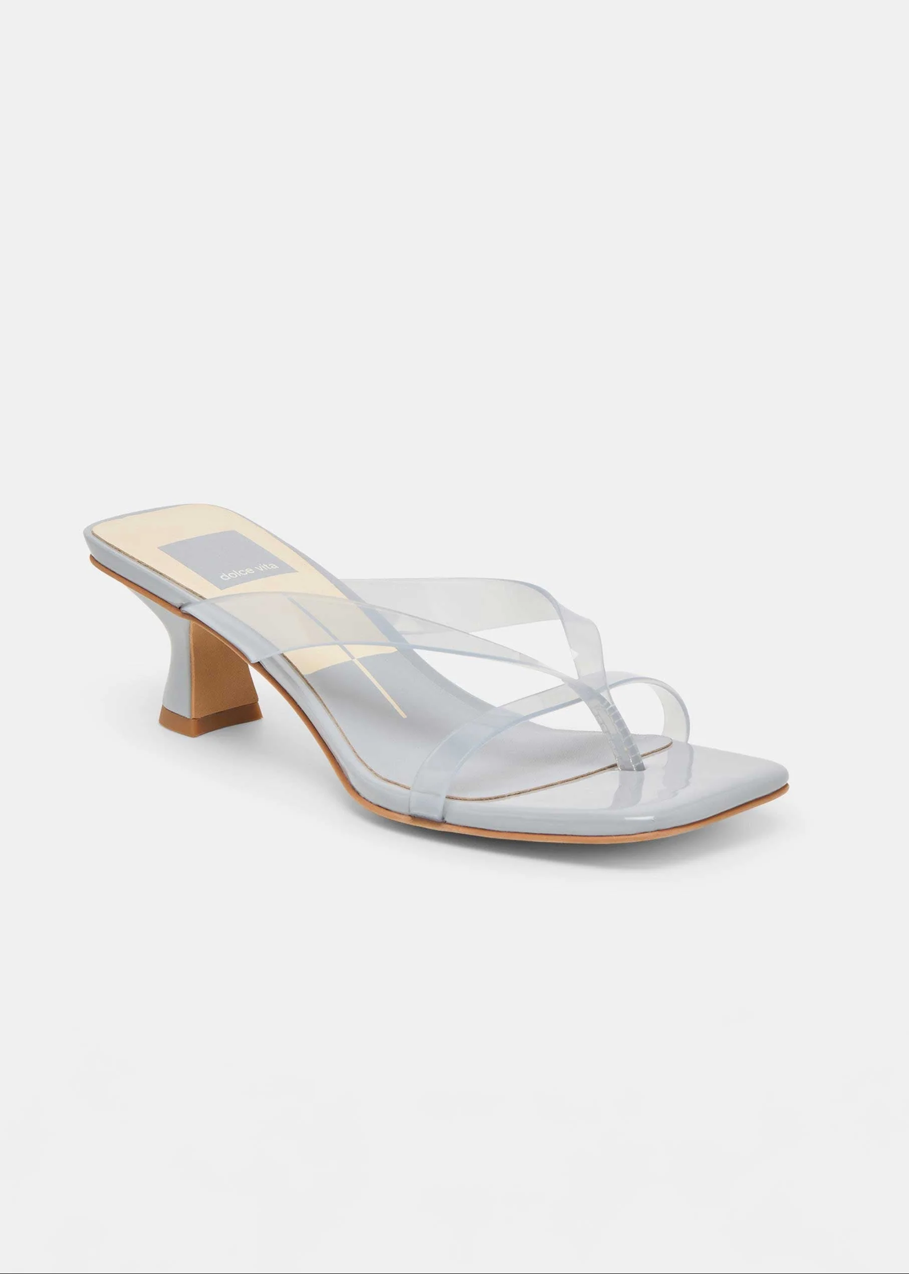 Brevel Vinyl Heels - Dusty Blue Jelly