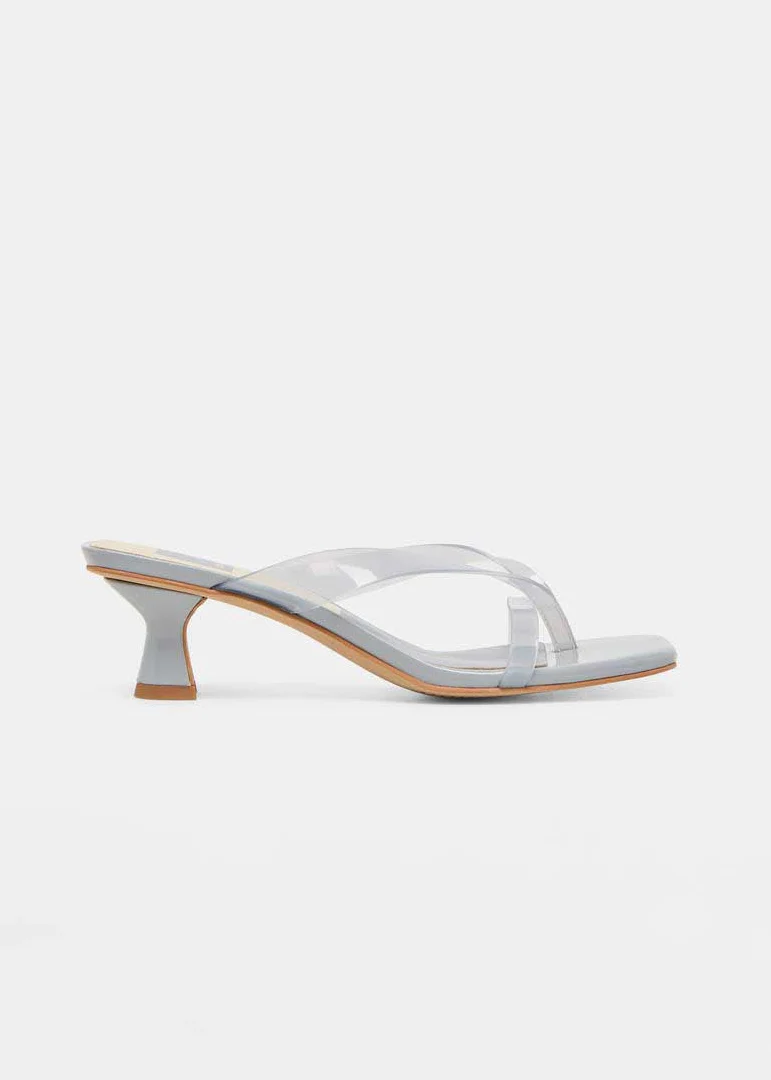 Brevel Vinyl Heels - Dusty Blue Jelly - Image 2