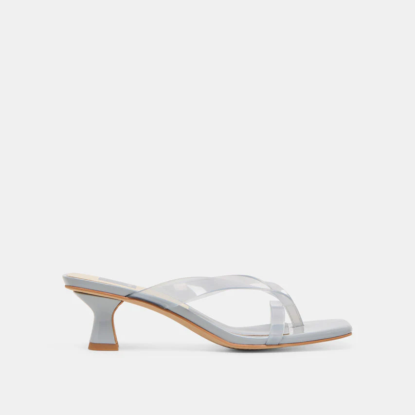 Brevel Vinyl Heels - Dusty Blue Jelly - Image 3