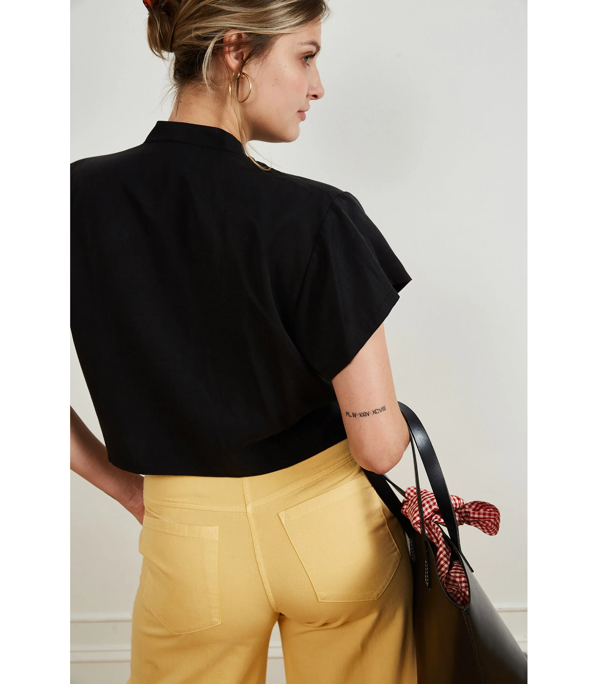 Brigitte Wide-Leg Trouser - Butter - Image 4