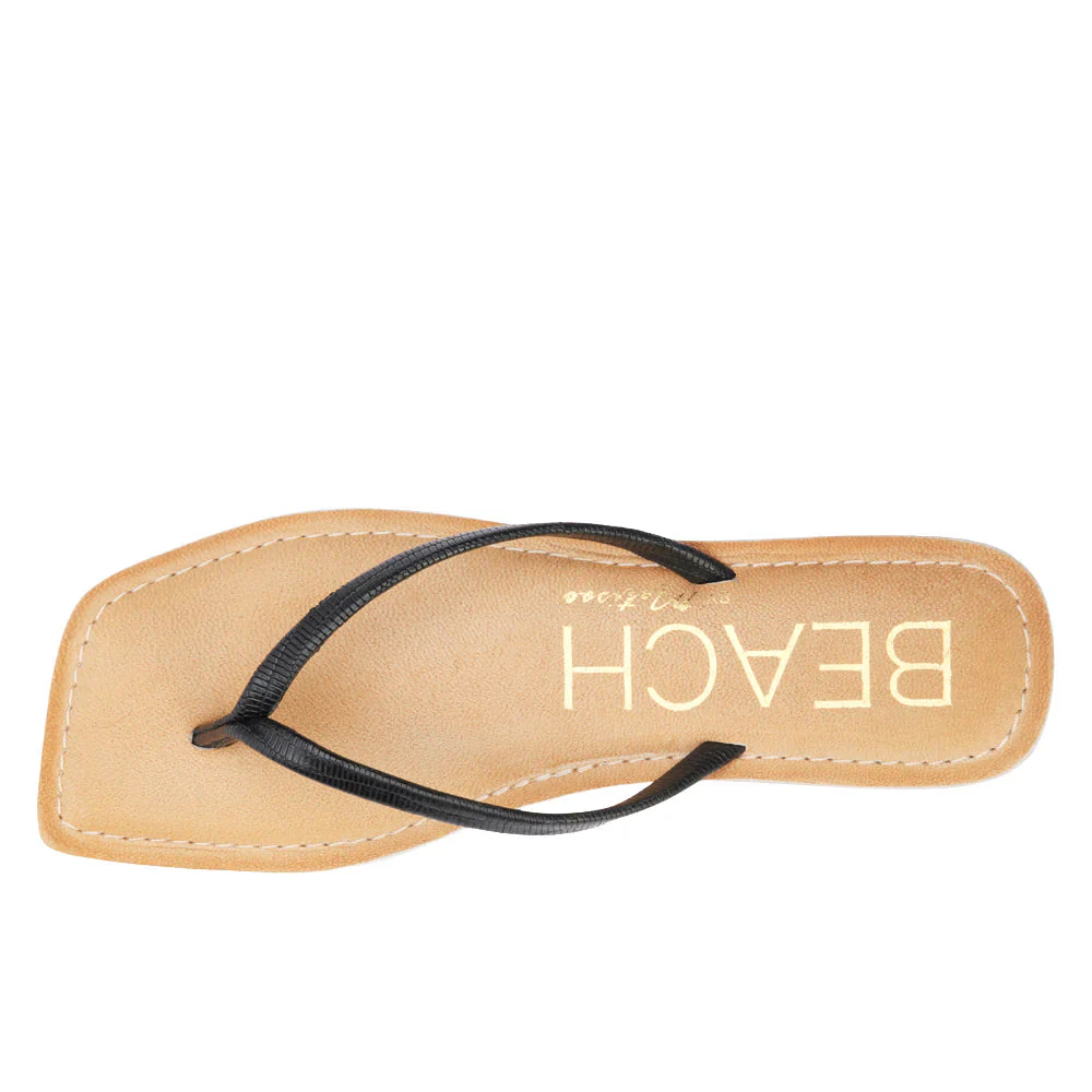 Bungalow Sandal - Black Lizard - Image 5