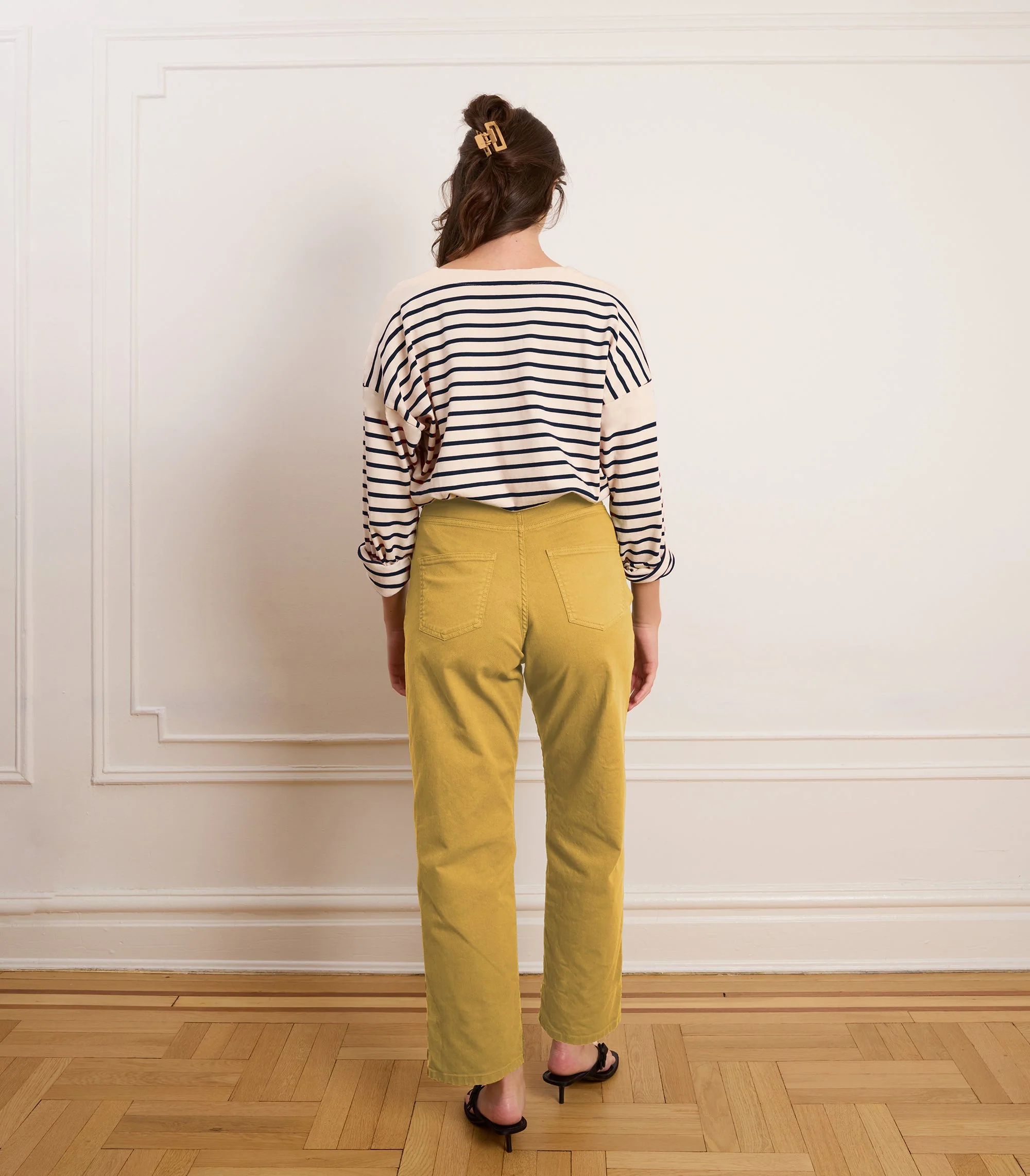 Amelia Barrel Leg Pants - Burnt Khaki - Image 2