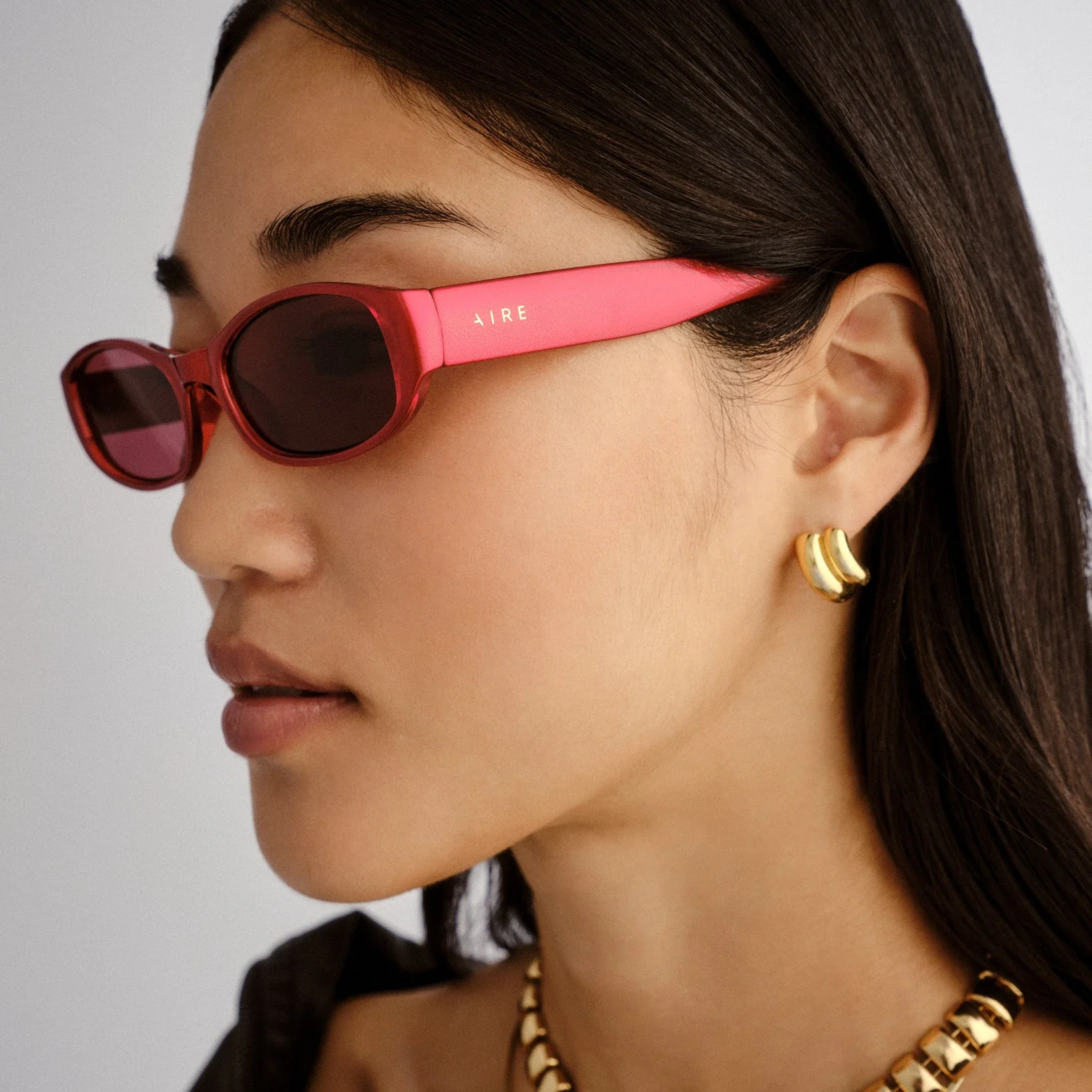 Caellum Sunglasses - Pearlised Sangria - Image 3