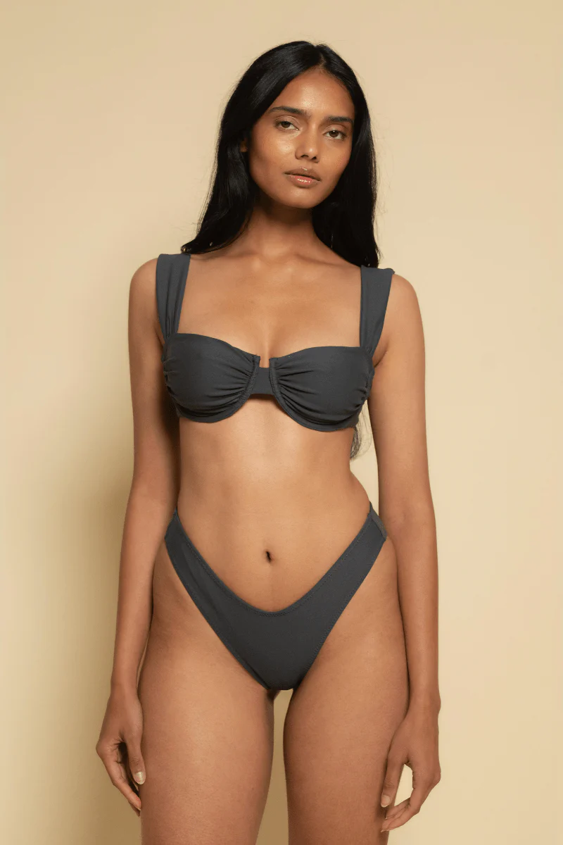 Charcoal Lulu Bikini Bottom
