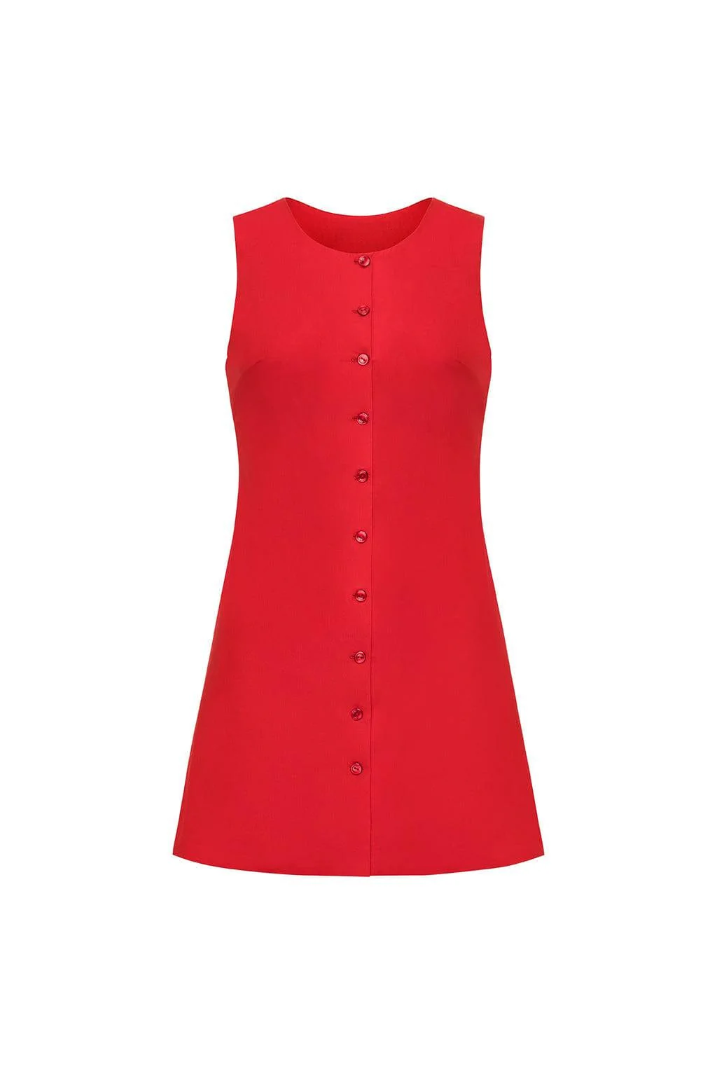 Cherry Button Down Tank Dress - Image 2