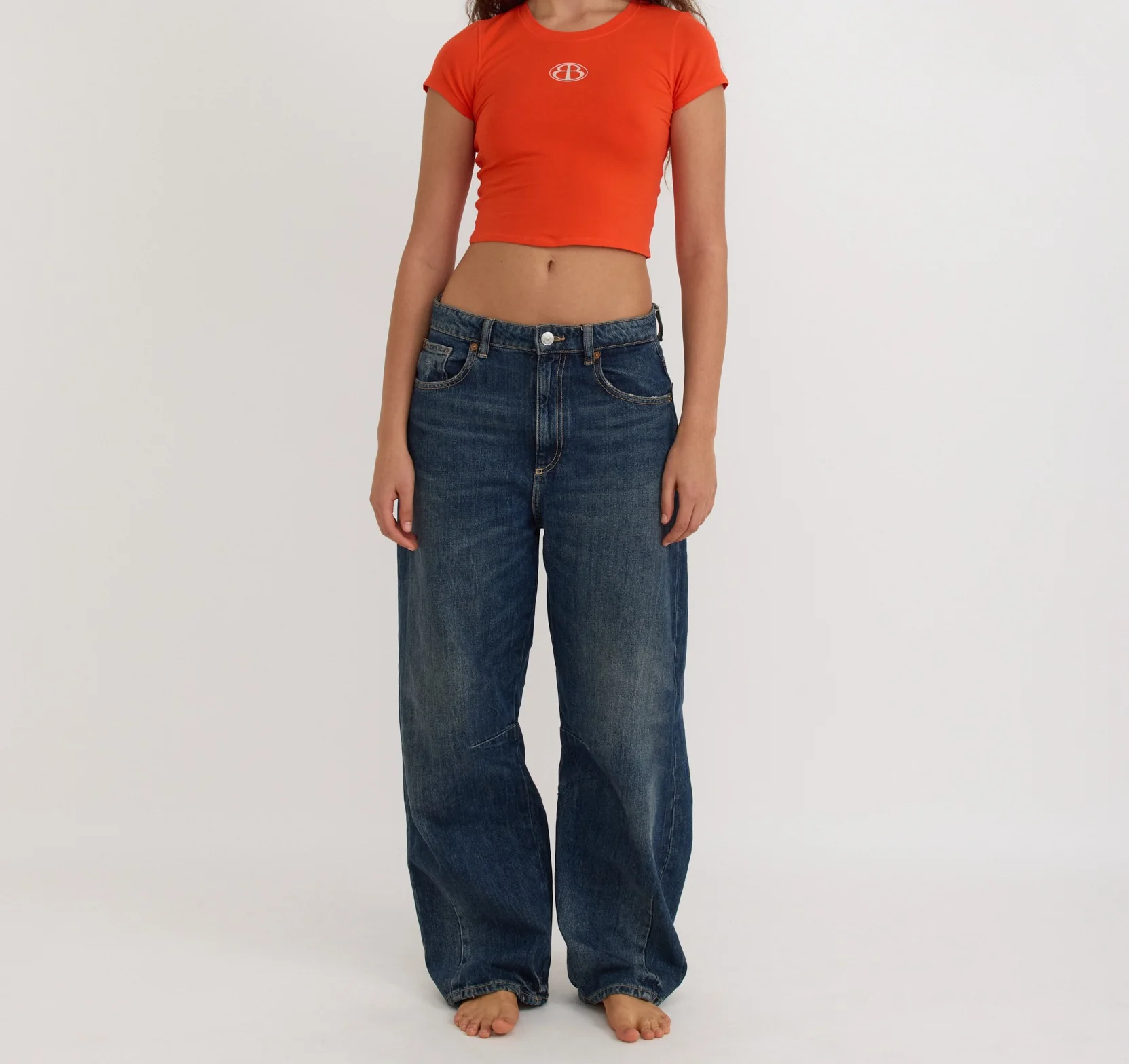 Core Butterfly Baby Tee - Vibrant Red - Image 3