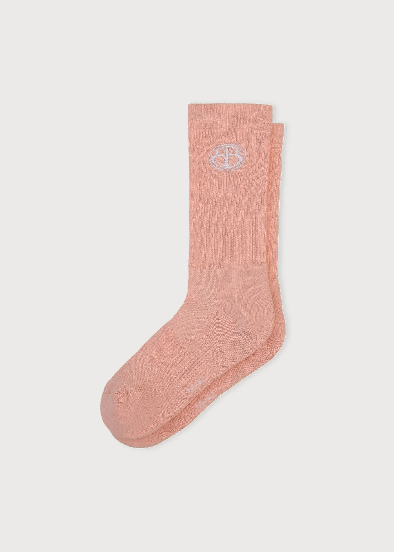 Core Butterfly Crew Rib Socks - Marshmallow Pink