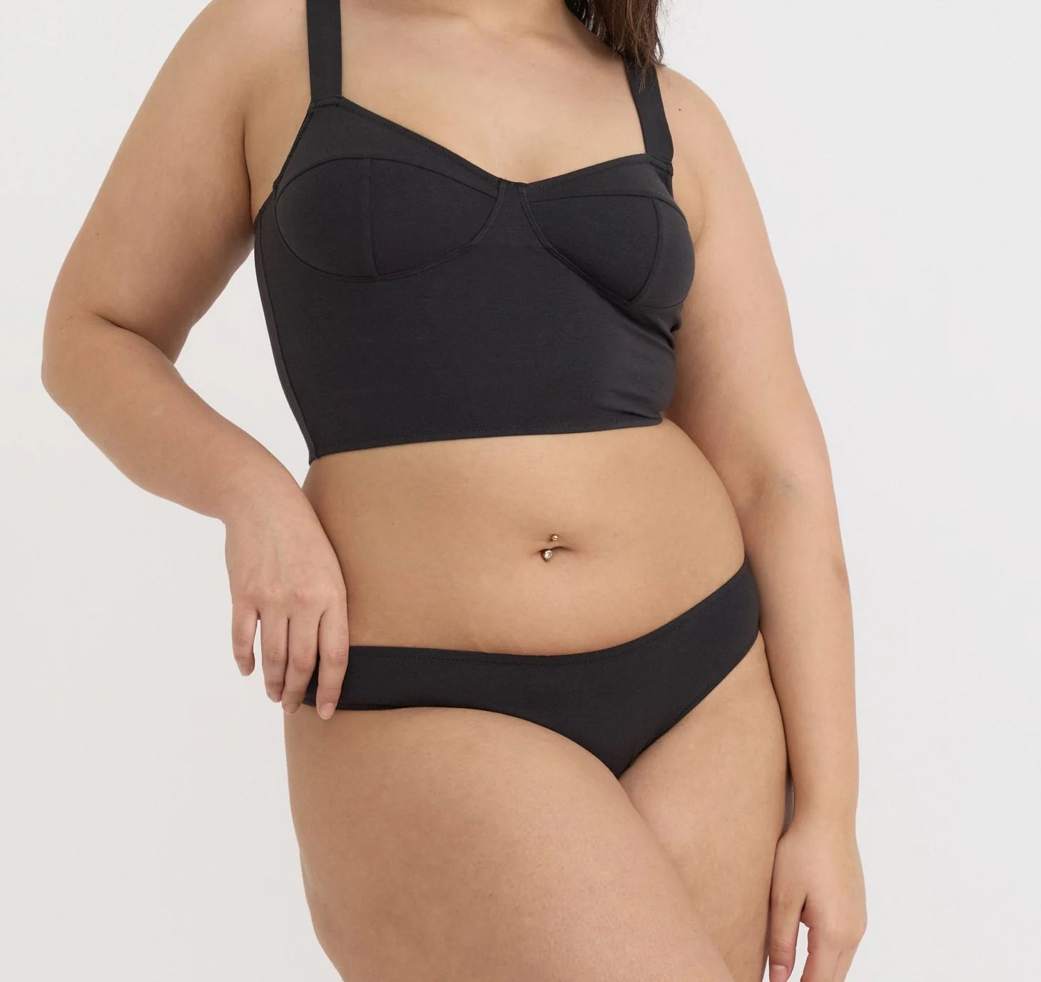 Core Icon Brazilian Briefs - Black - Image 4