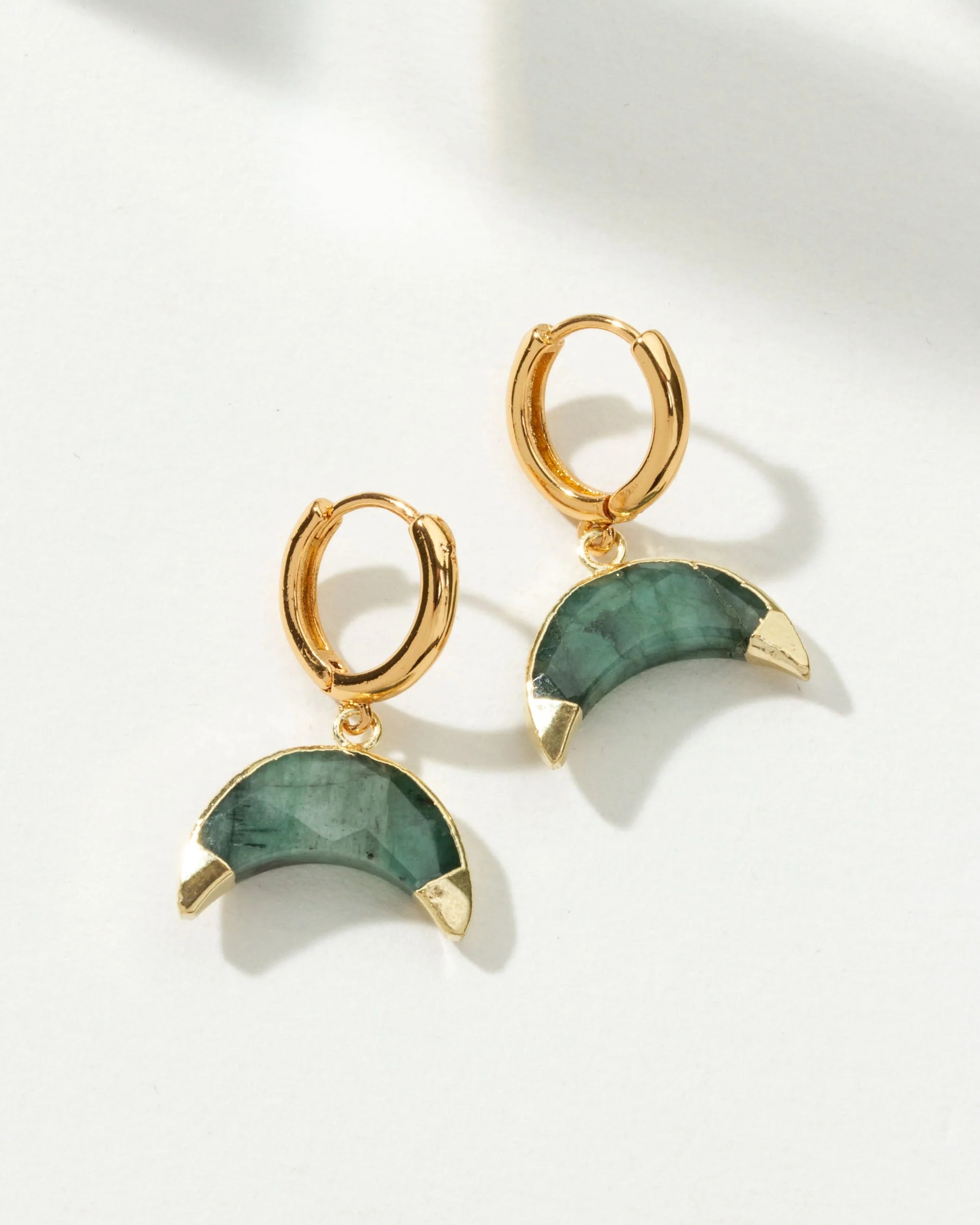 Crescent Horn Huggie Hoop Earring - Image 15