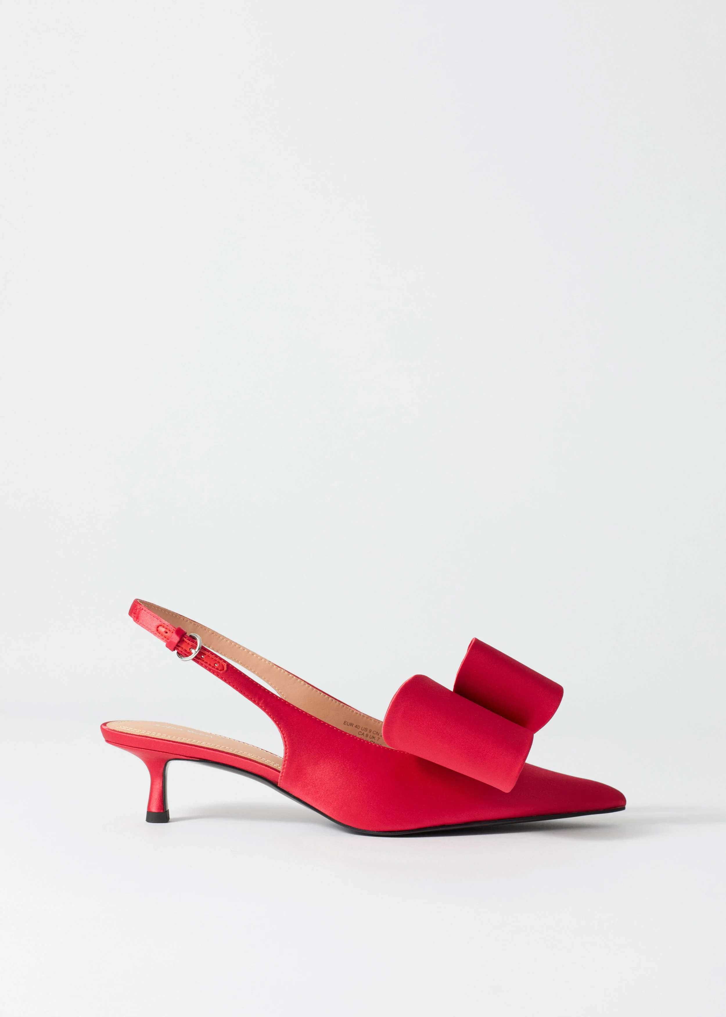 Cristel Kitten Heel - Red - Image 5