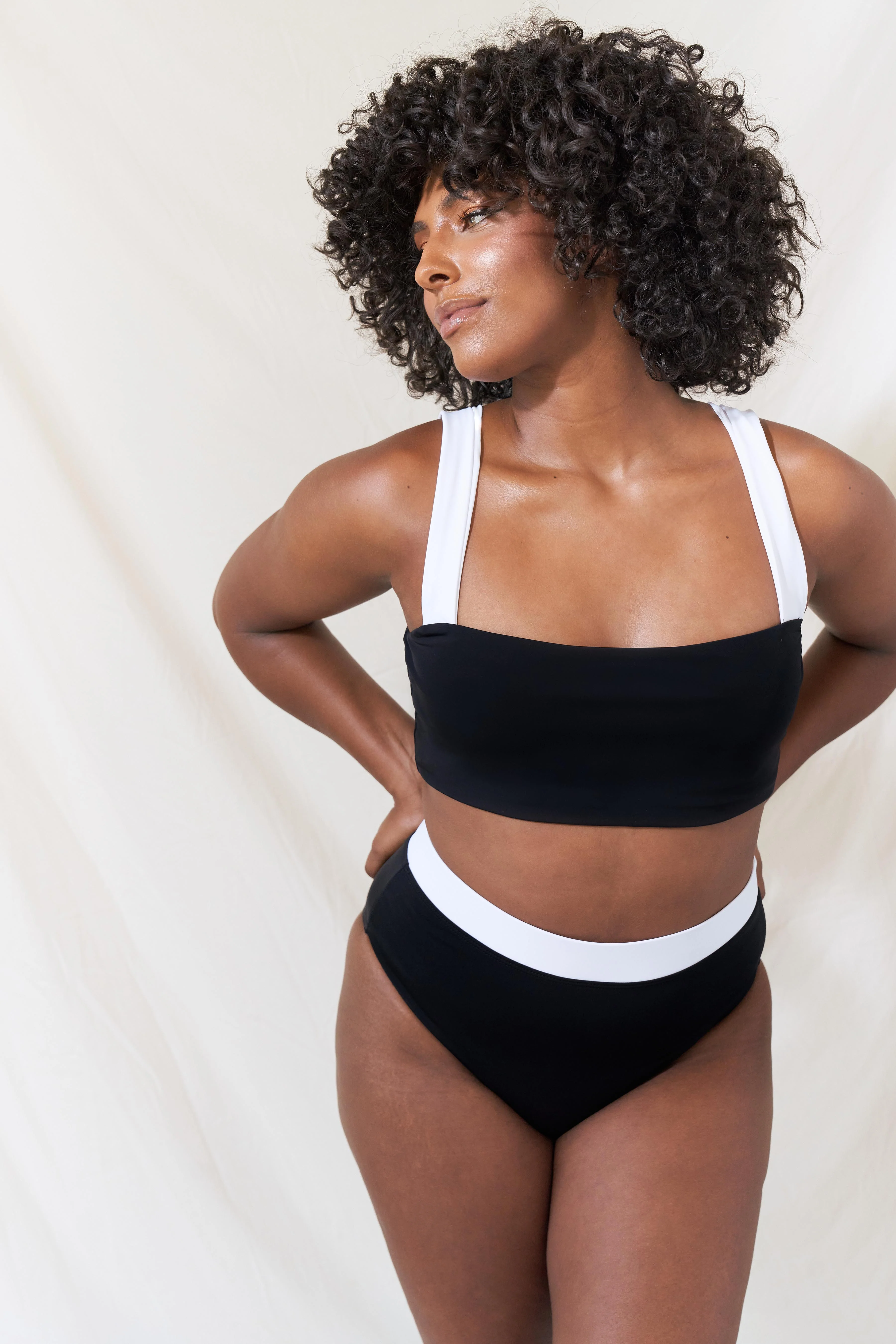 Current Swim Top - Black - Image 3