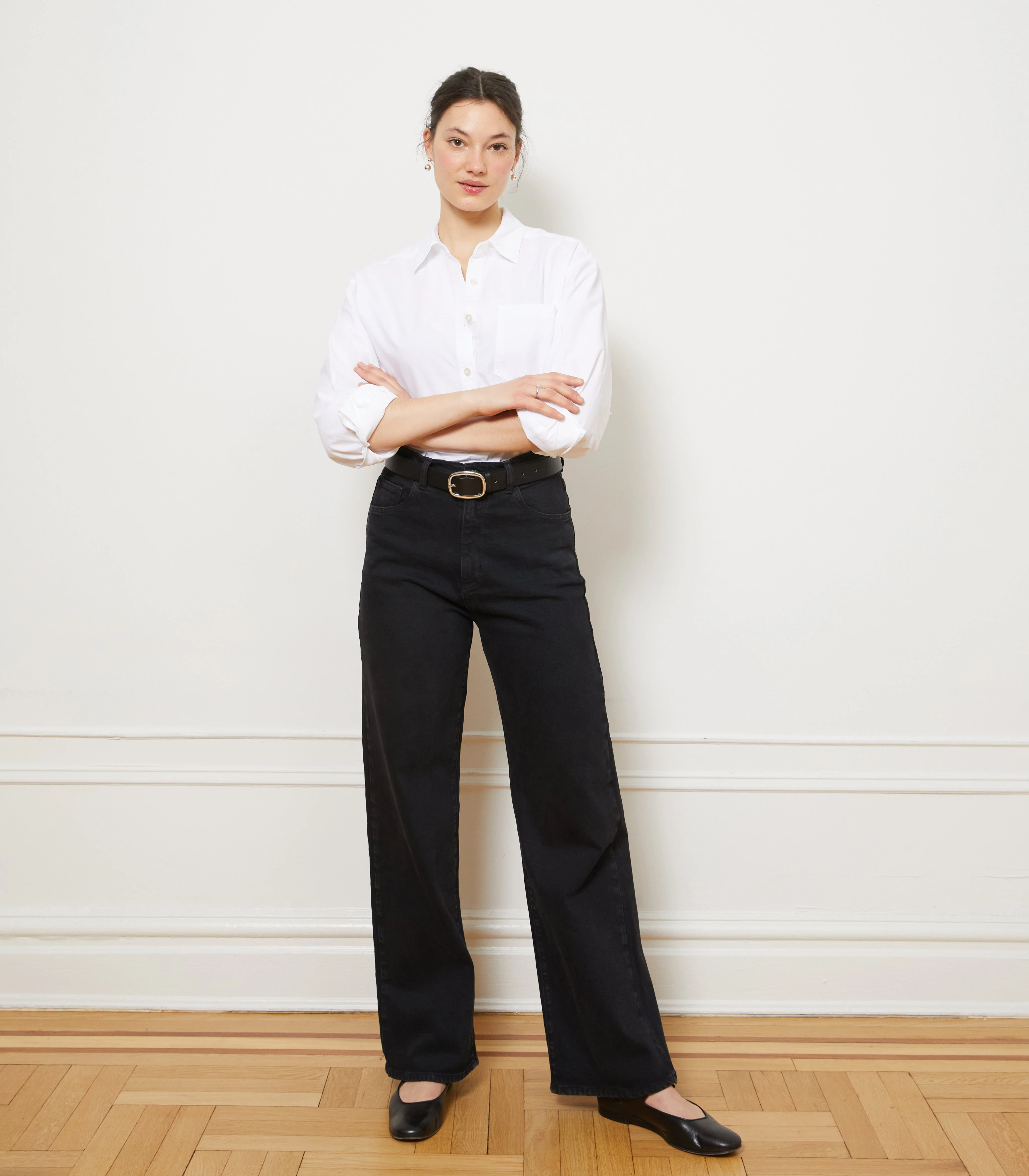 Diana Relaxed Button Up Shirt - White - Image 6