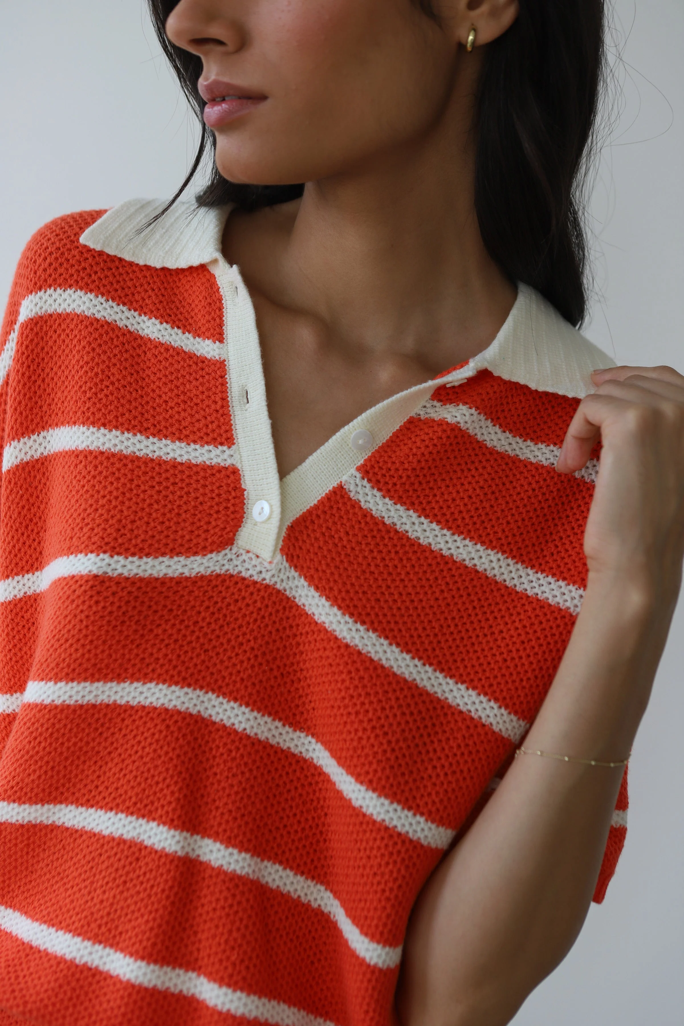 Doris Overized Polo - Poppy - Image 4