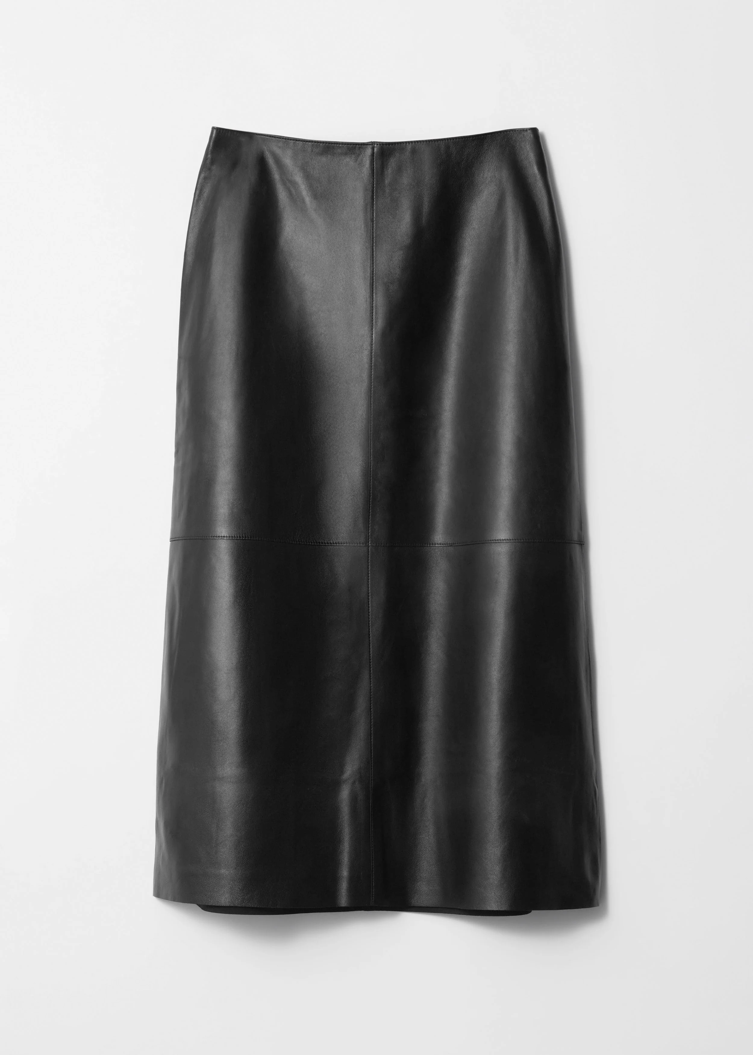 Esra Leather Skirt - Black
