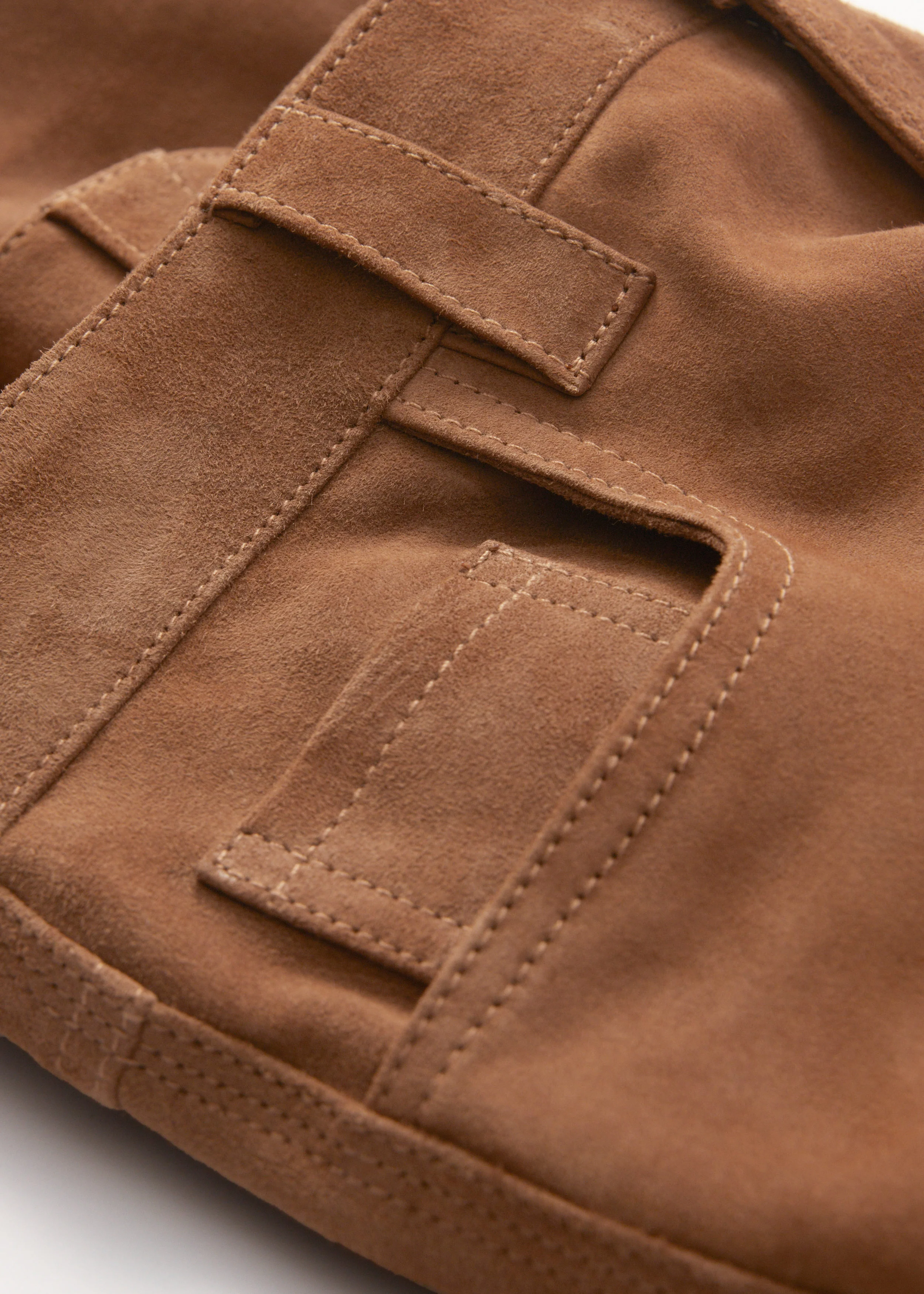 Melissa Suede Trousers - Brown - Image 4