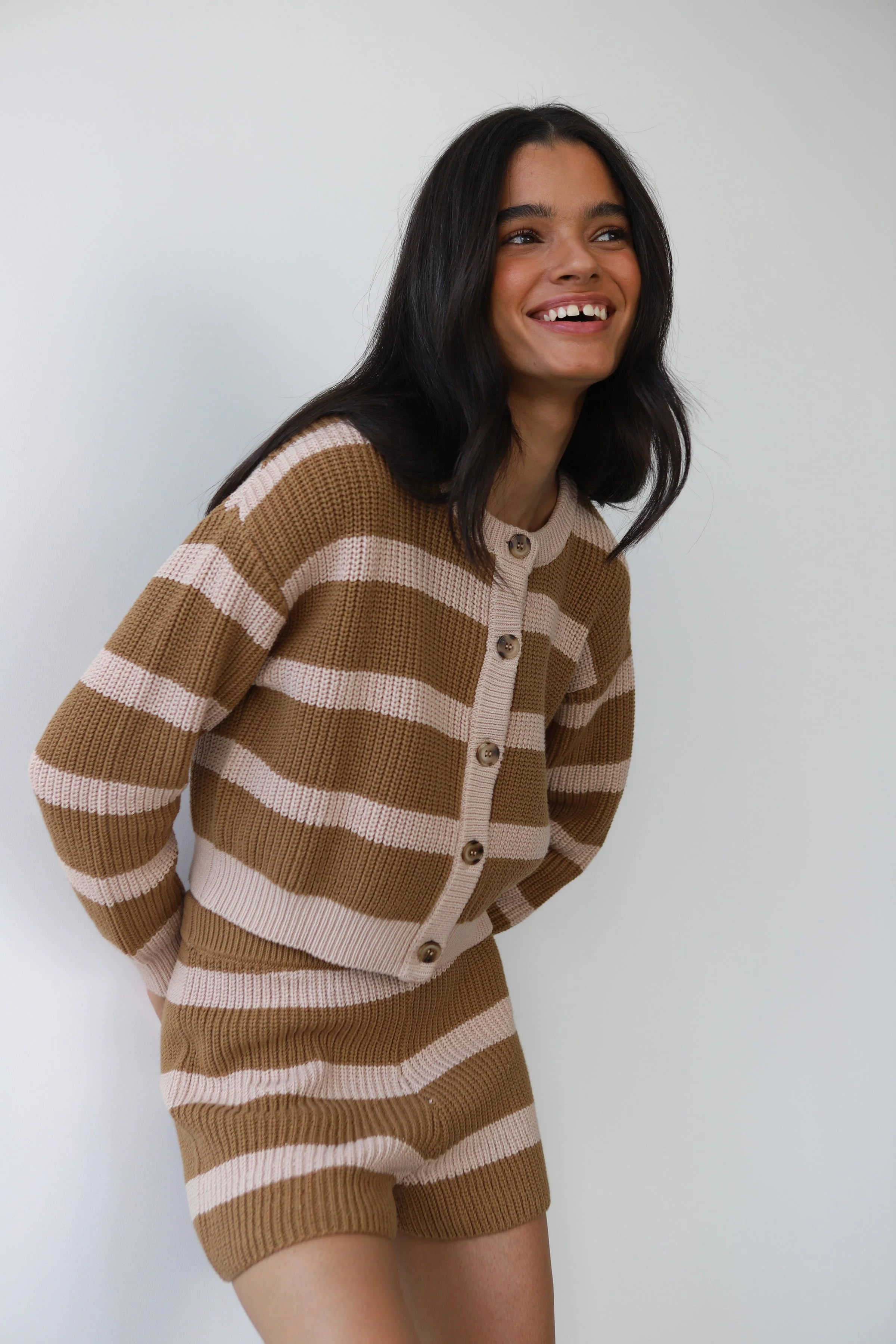 Fiona Cardigan - Ginger Root Stripe - Image 3