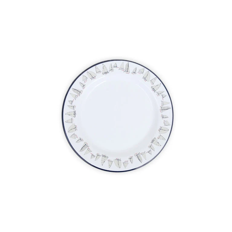 Fishs Eddy x CCH Flat Salad Plate - Sailboats