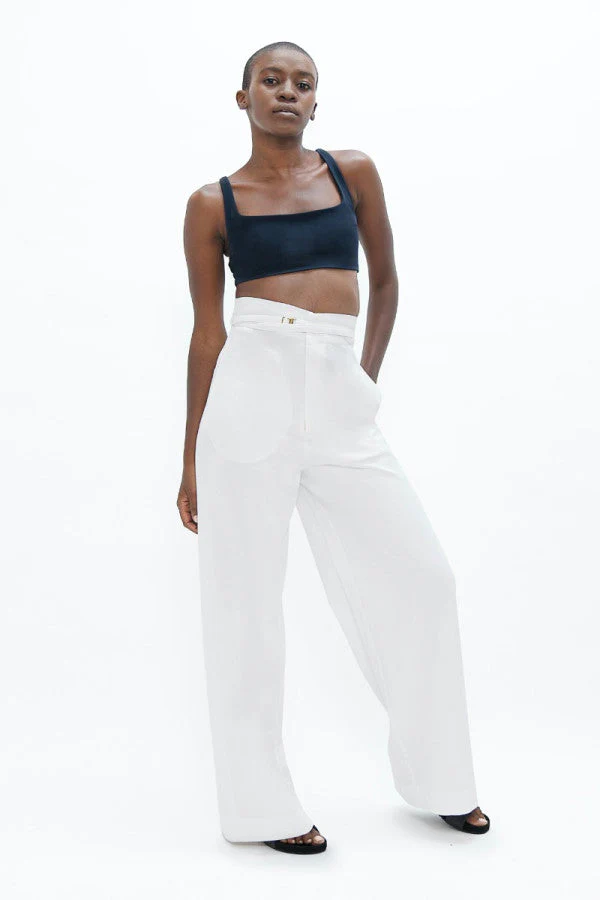 Florence Pants - White Dove