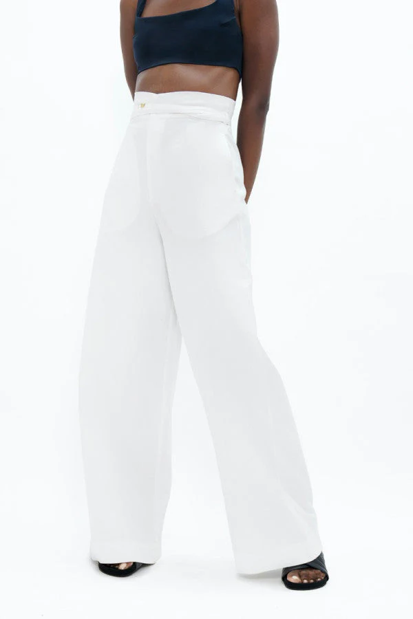 Florence Pants - White Dove - Image 3