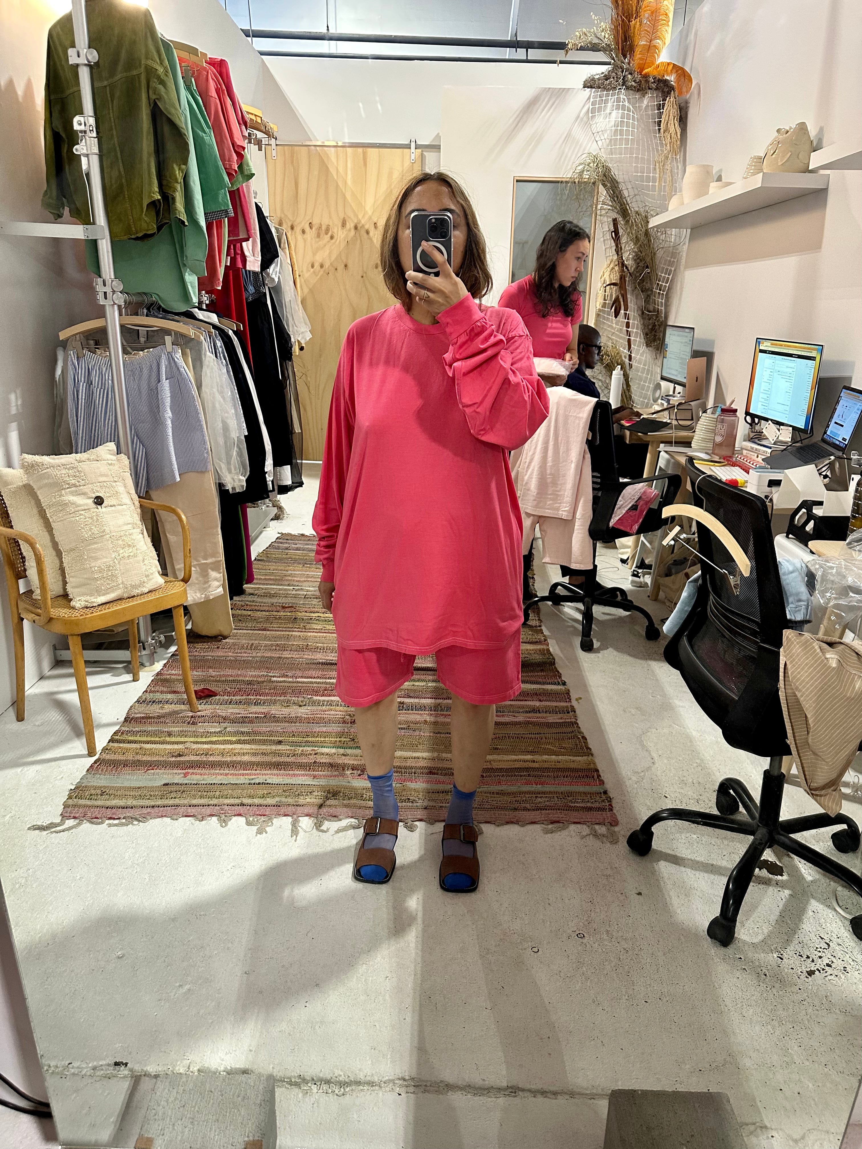 Gemma Longsleeve Top - Barbie Pink - Image 2