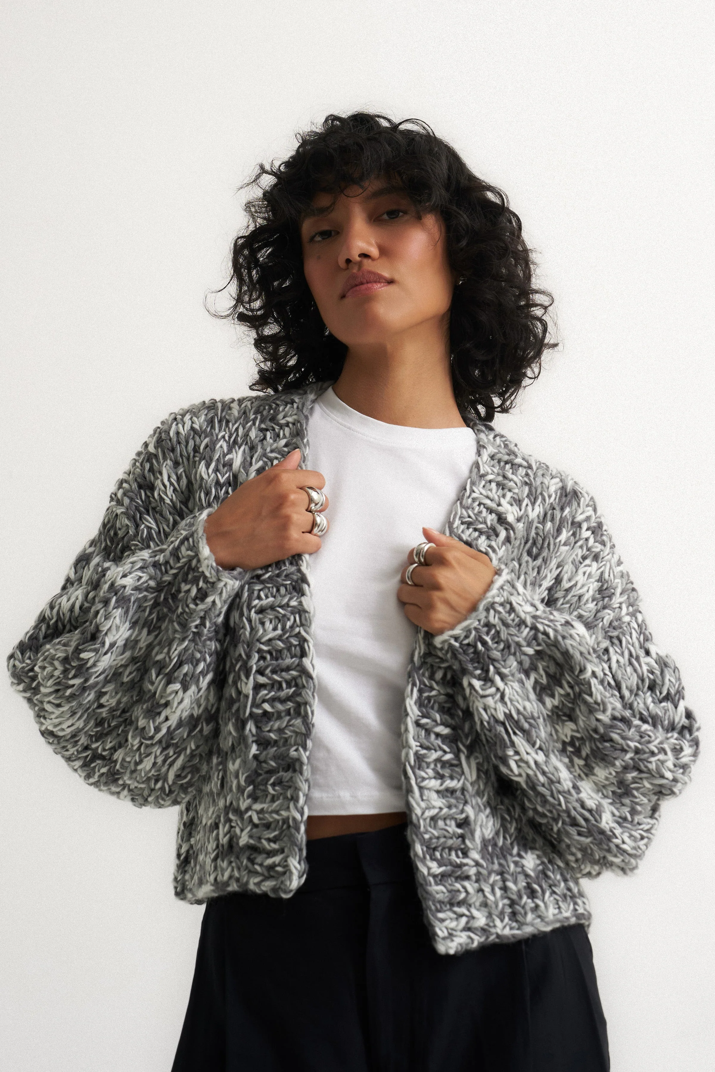 Gigi Cardigan - Black Multi - Image 3
