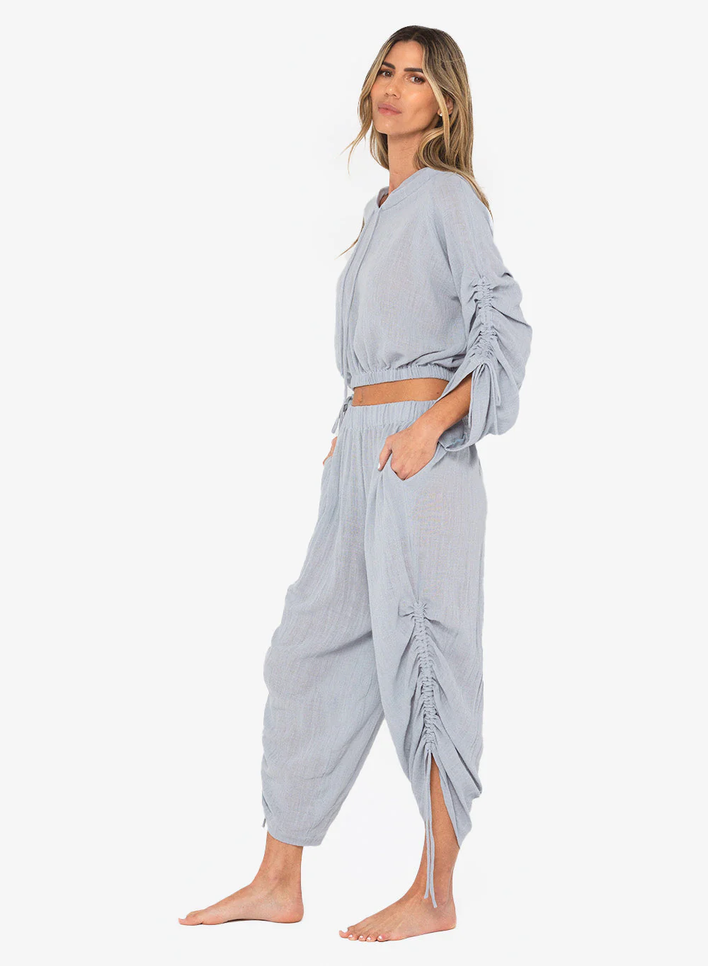 Grayson Lounger - Dusty Blue