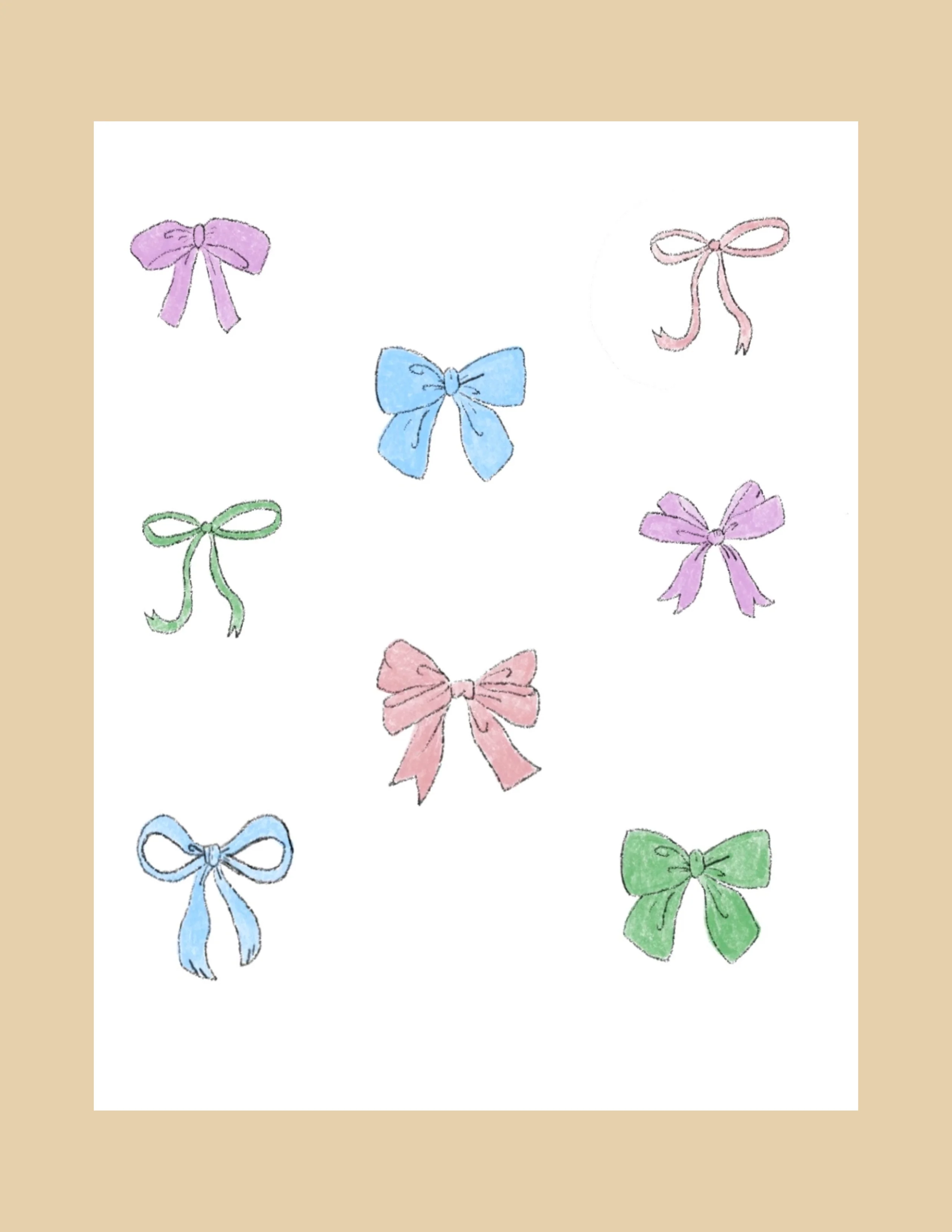 Greeting Card - Bows - Image 2