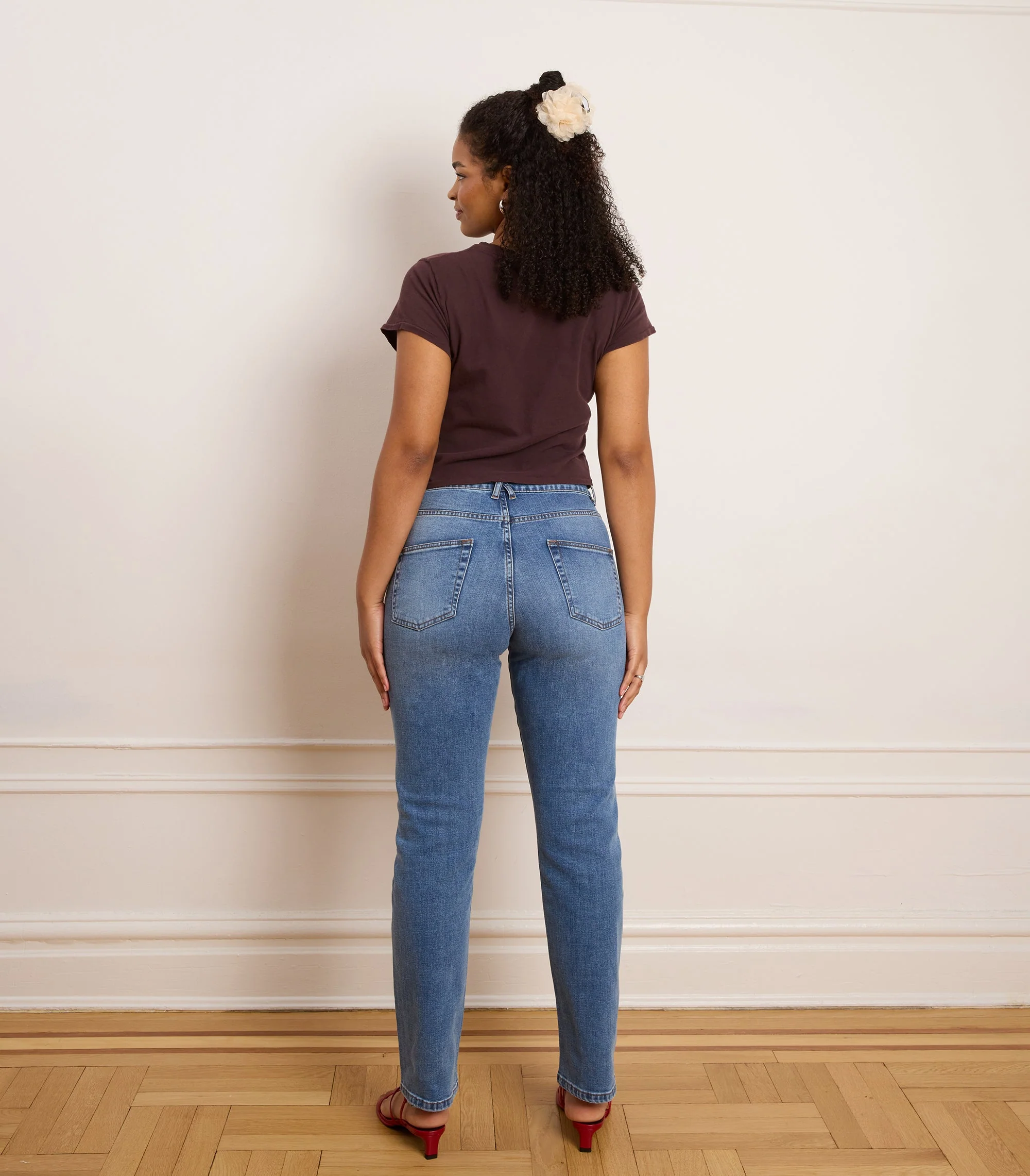 Winona High Rise Stovepipe Jeans - Indigo - Image 2