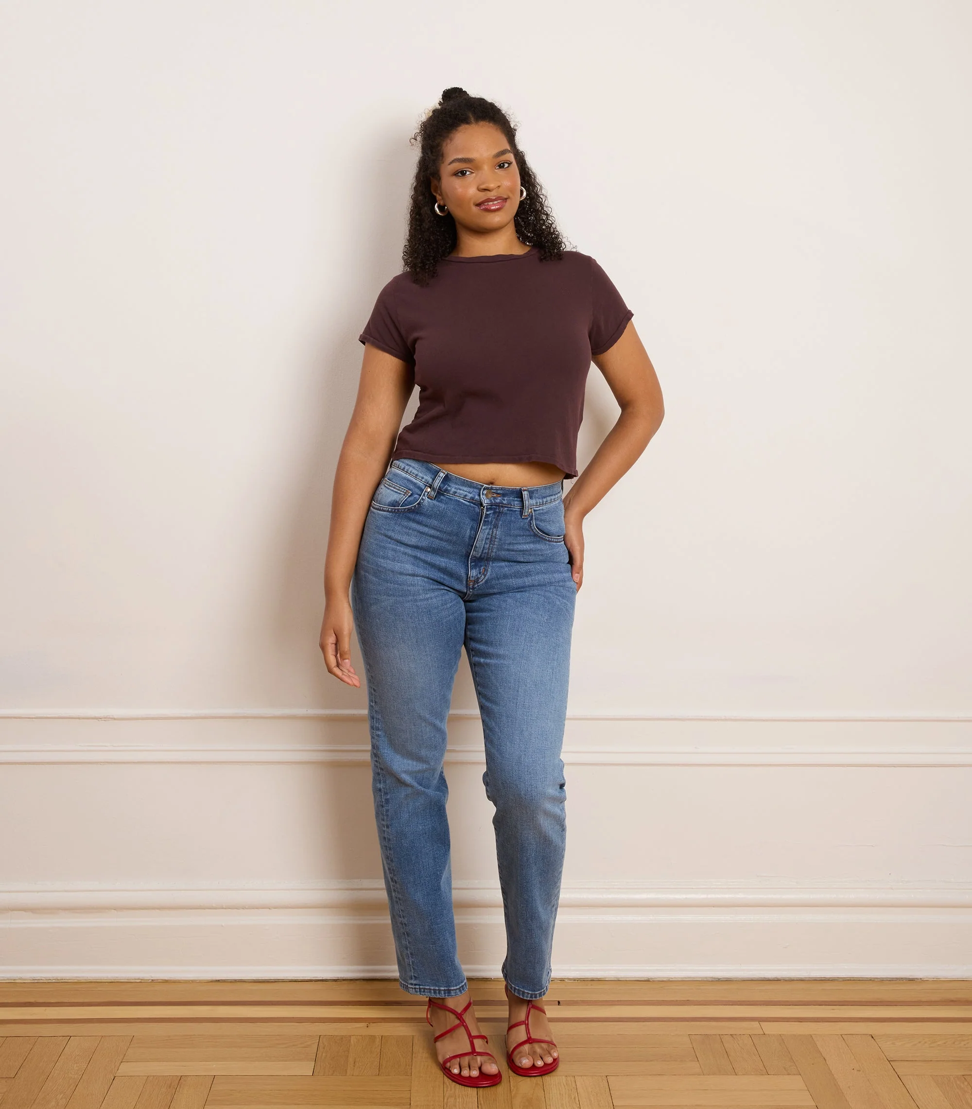 Winona High Rise Stovepipe Jeans - Indigo - Image 3