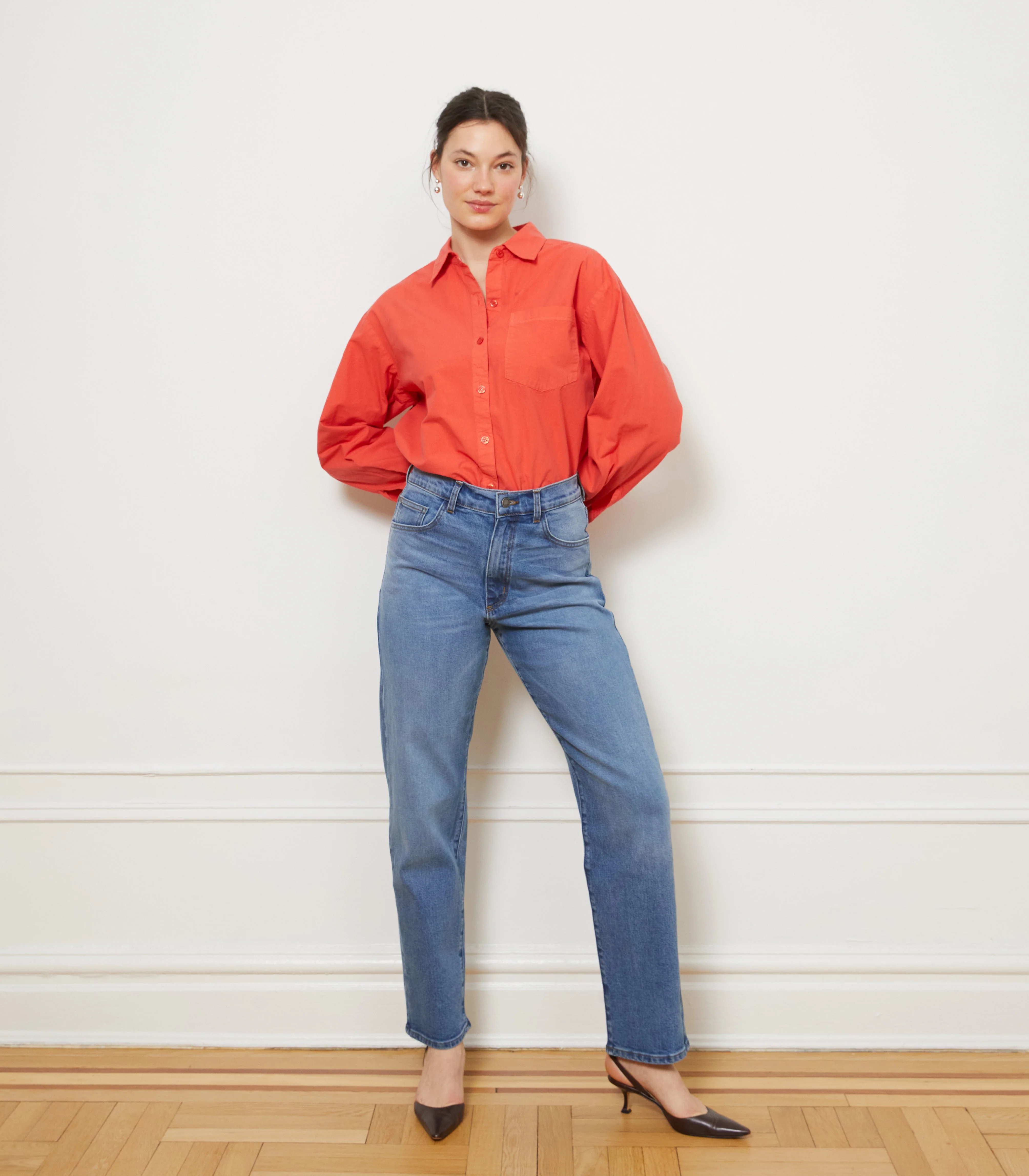 Winona High Rise Stovepipe Jeans - Indigo - Image 6