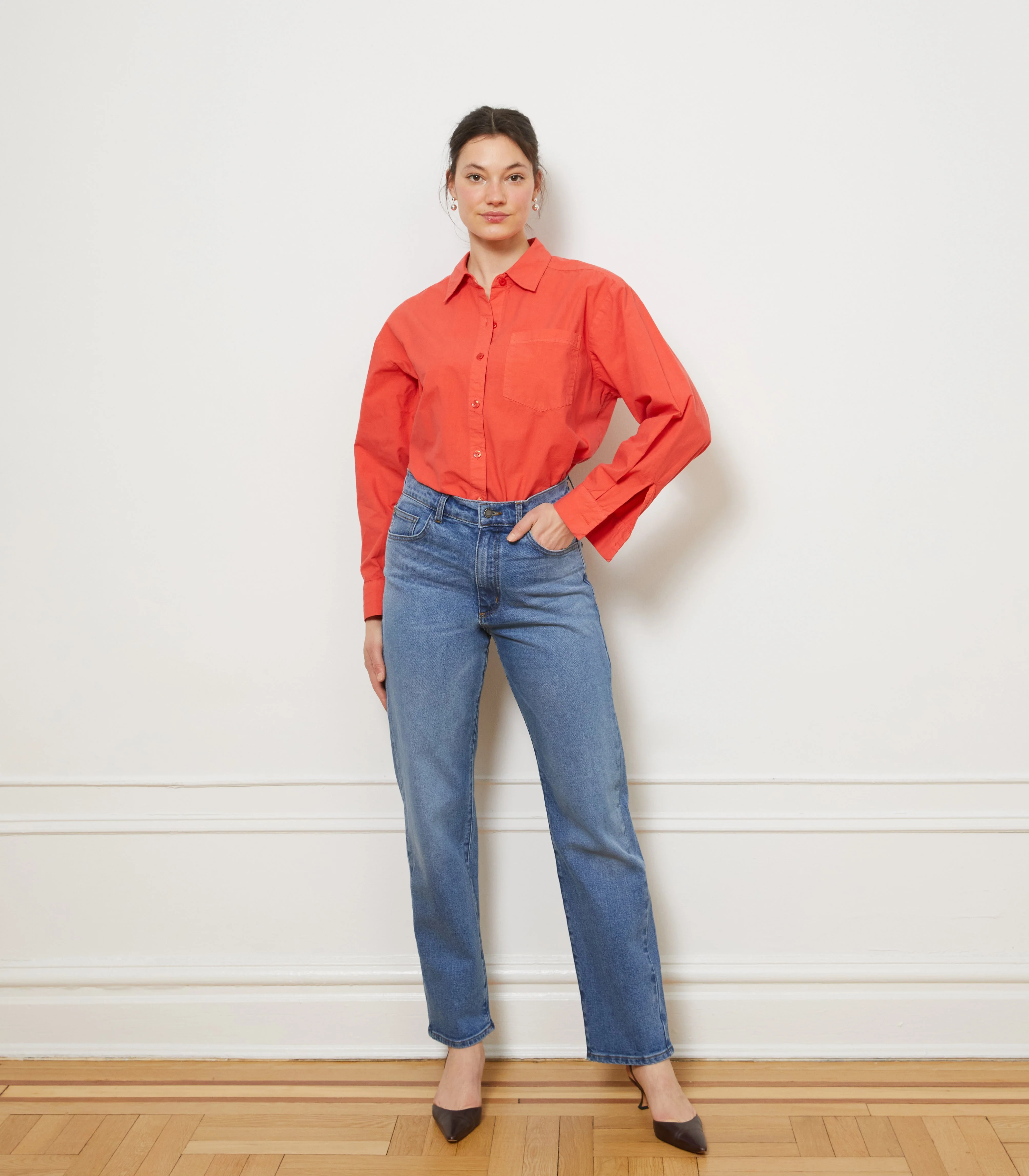 Winona High Rise Stovepipe Jeans - Indigo - Image 7
