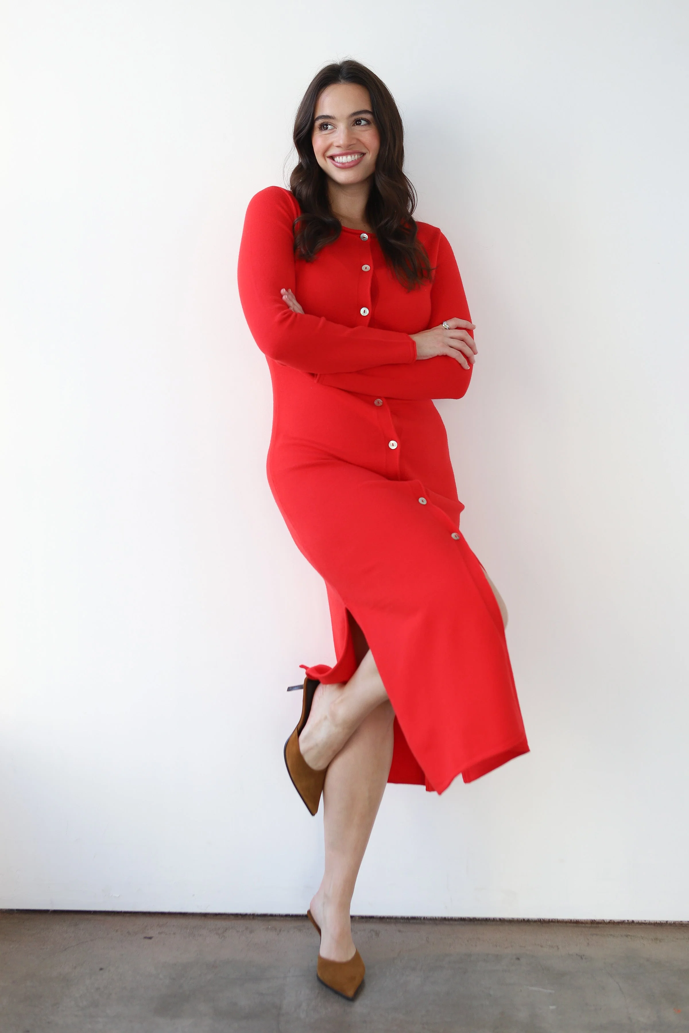 Inside Out Button Up Maxi Dress - Poppy - Image 2
