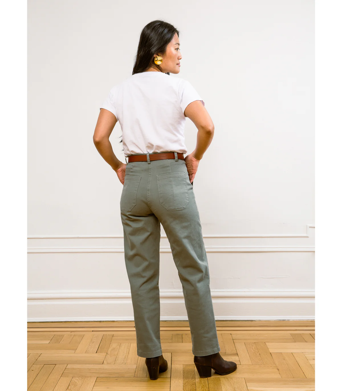 James Straight-Leg Work Pant - Sage - Image 2
