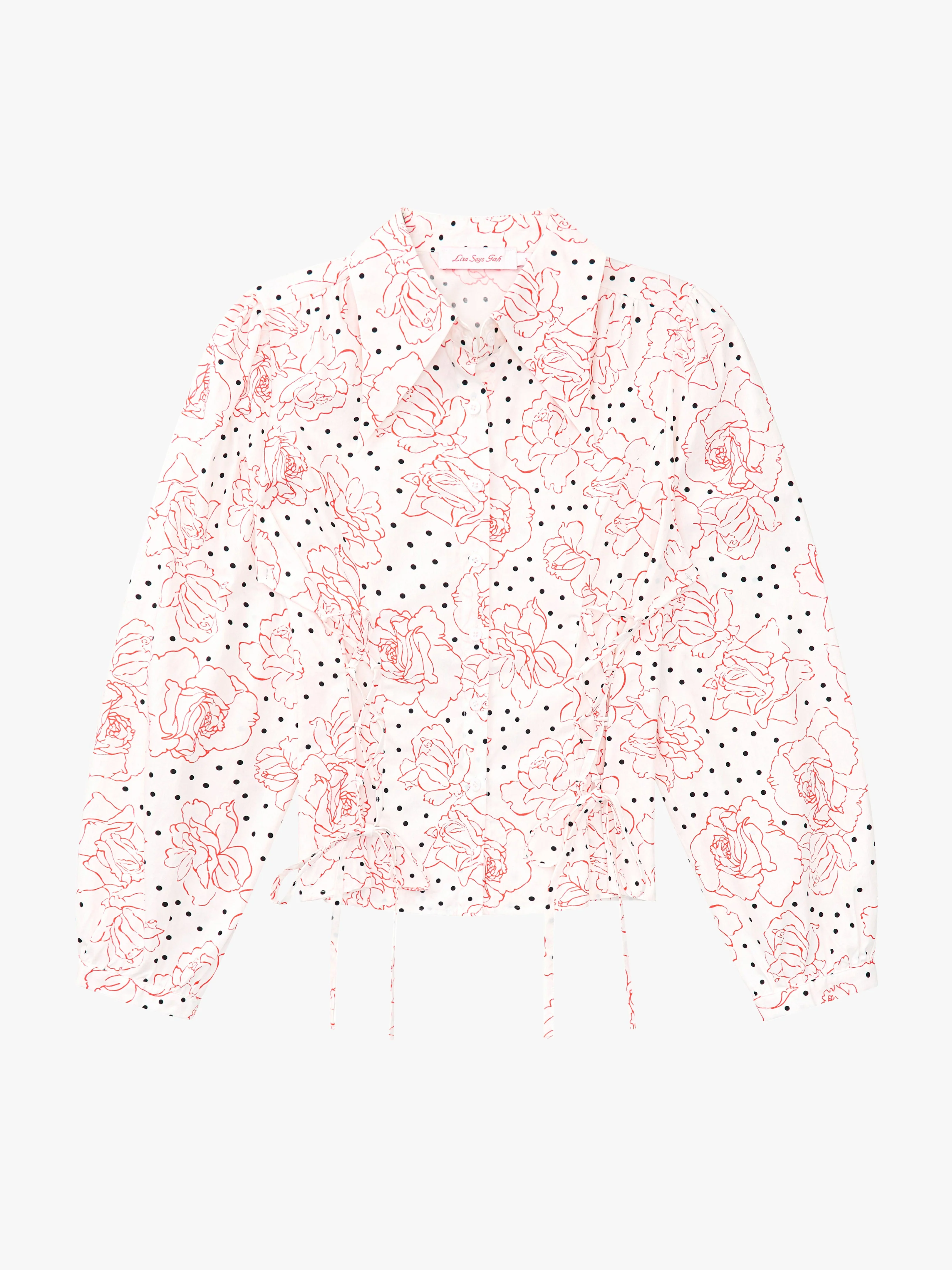Jasper Button Up - Rose Dot White - Image 2