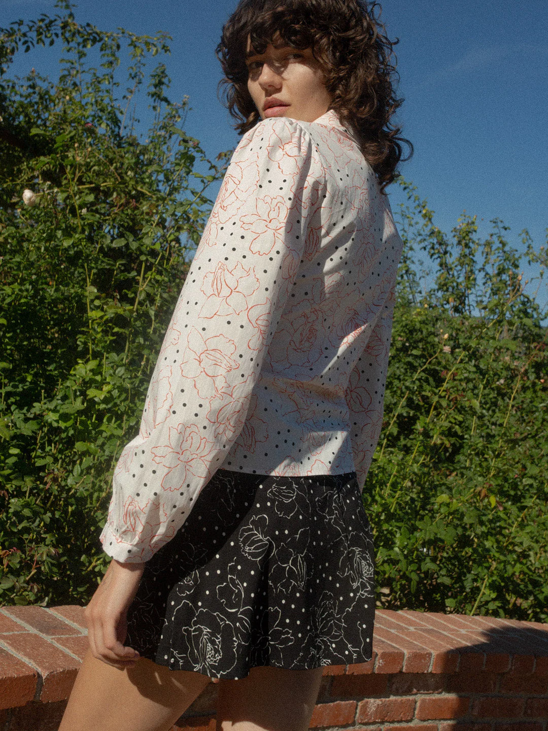Jasper Button Up - Rose Dot White - Image 6